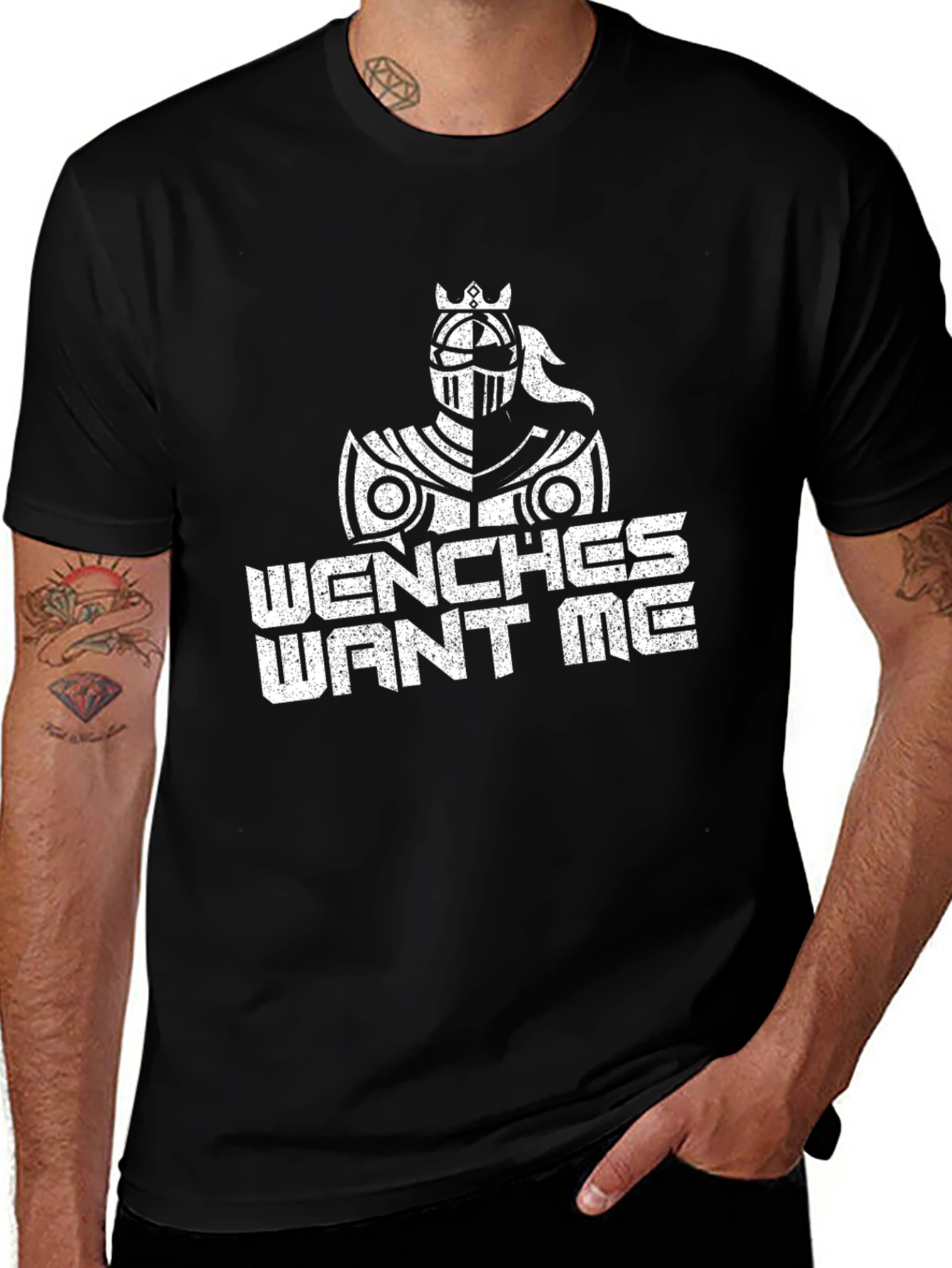 Variant 23 of Wenches Want Me Knight Graphic Tee