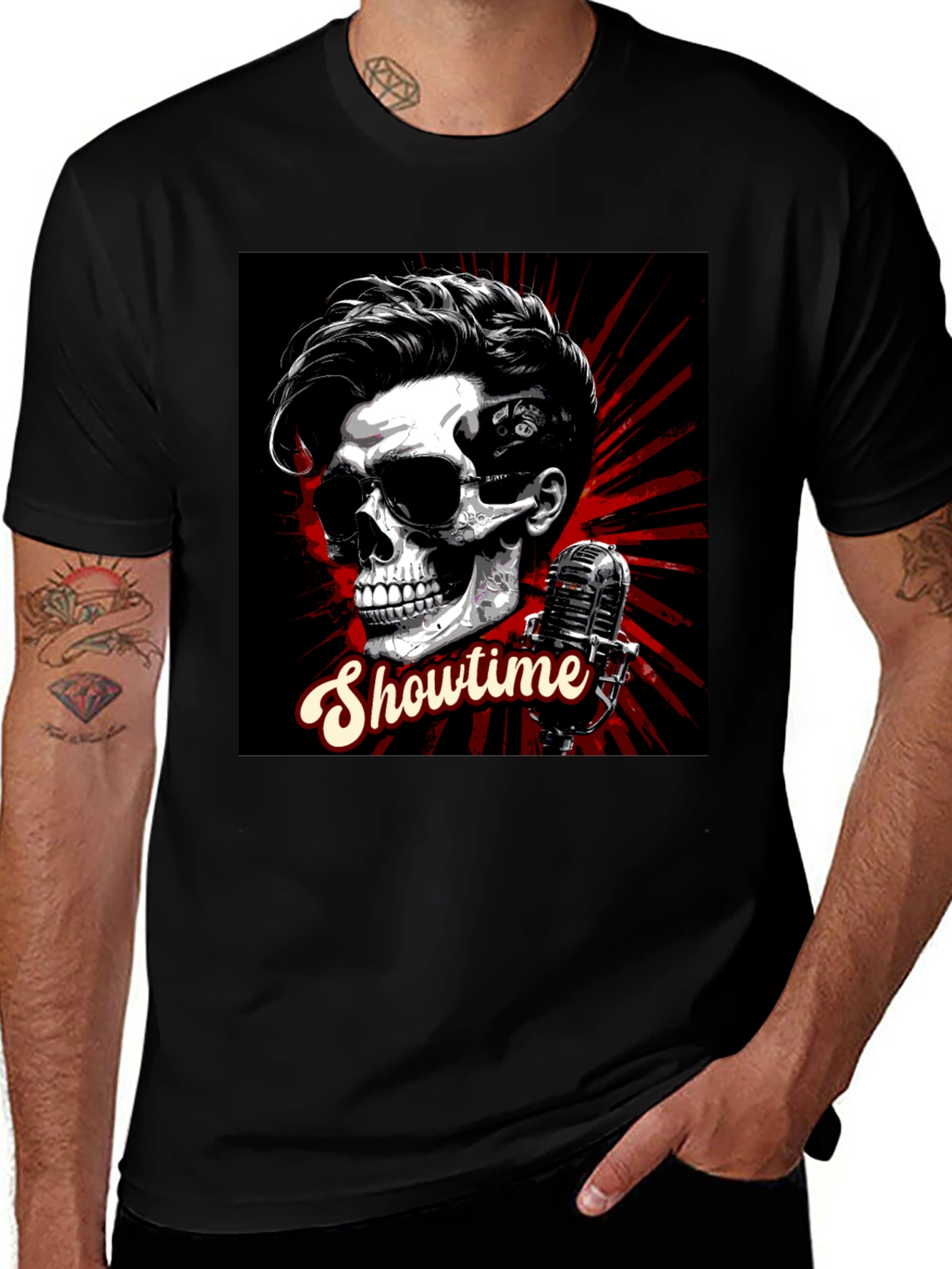 Variant 8 of Showtime Skull Graphic Tee