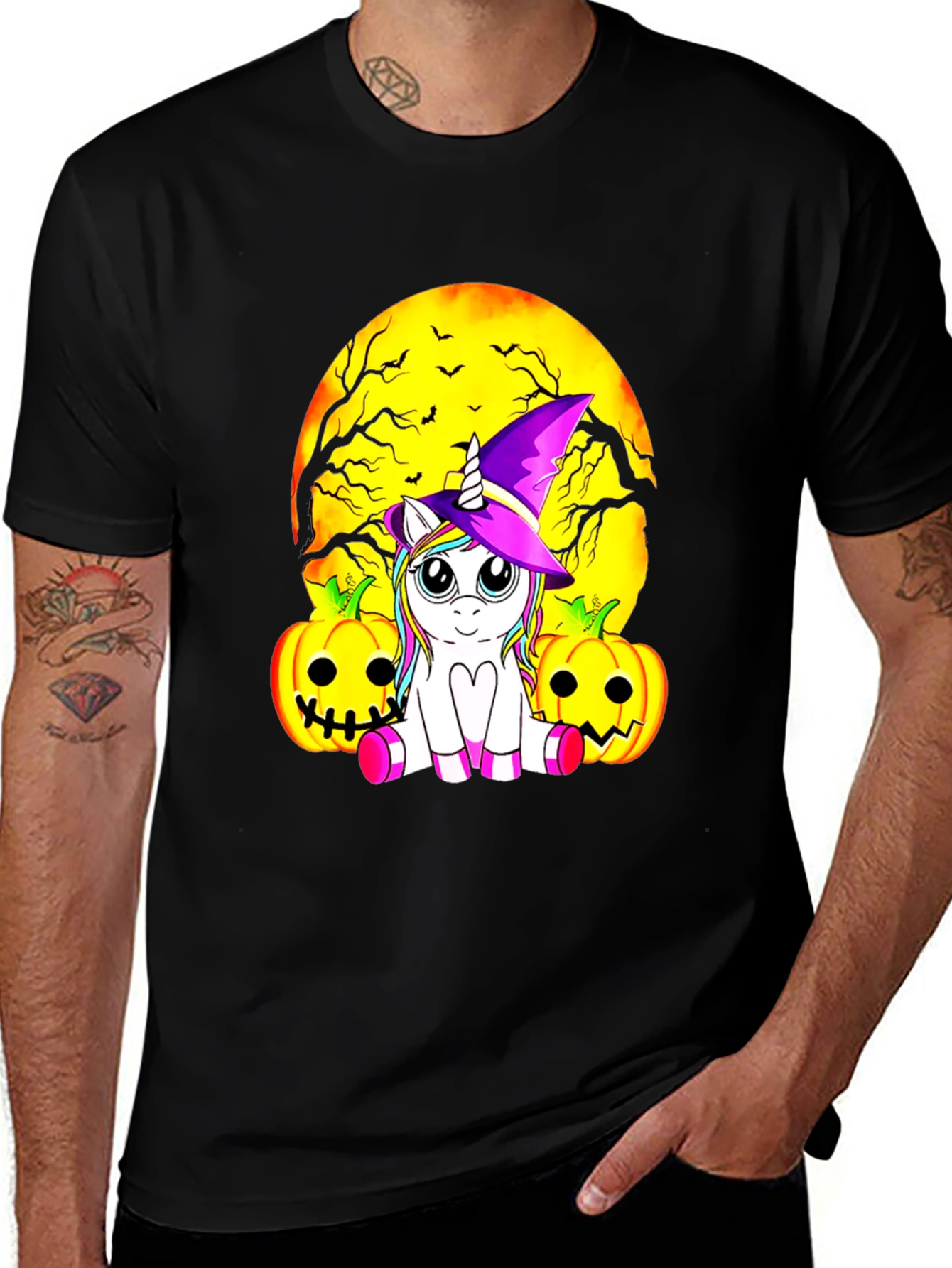Halloween Unicorn T-Shirt - Cute & Spooky Design