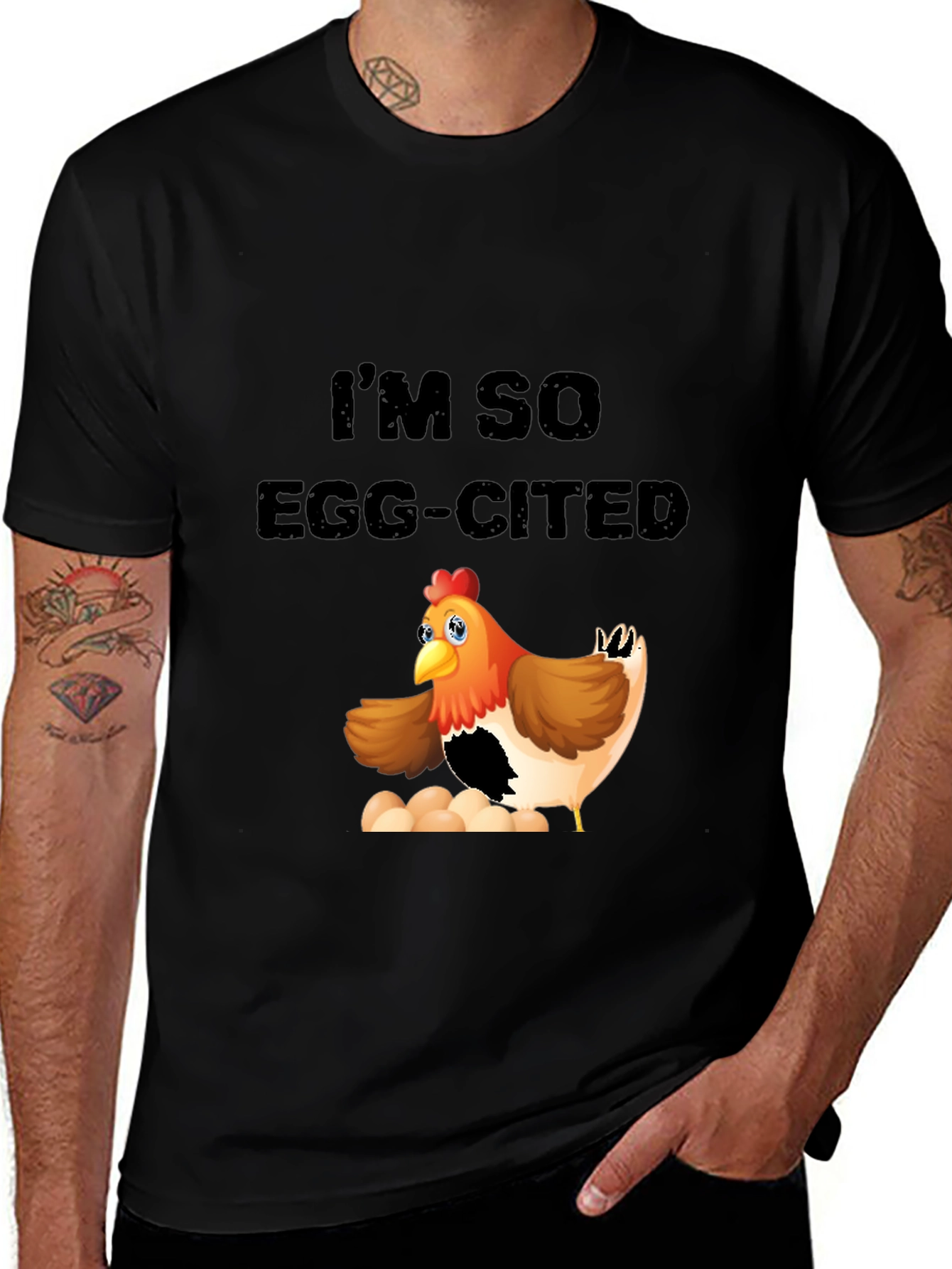Variant 28 of Egg-Cited Chicken Graphic Tee