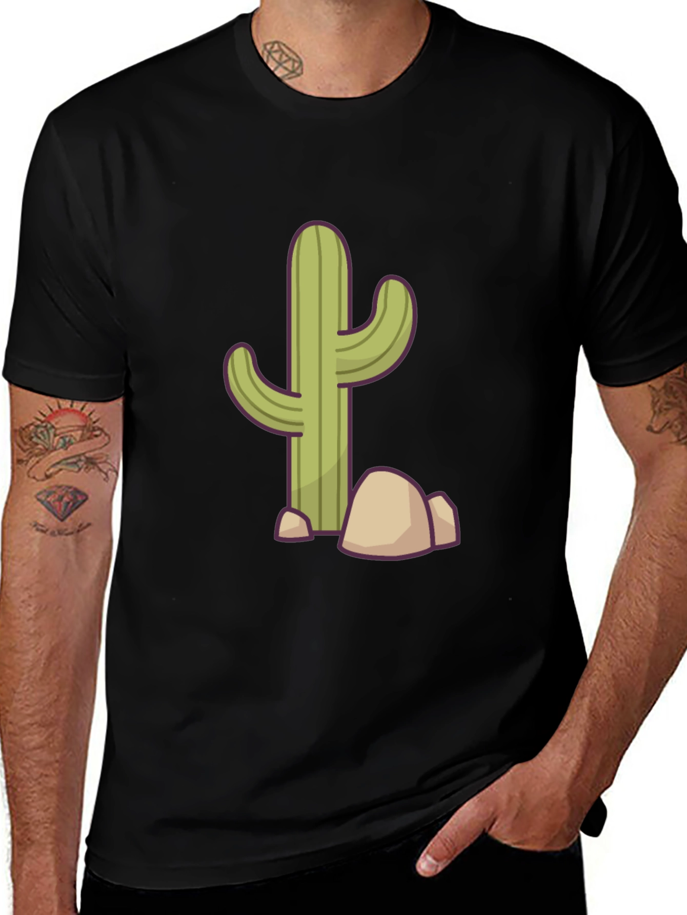 Variant 23 of Cactus Graphic T-Shirt - Desert Style