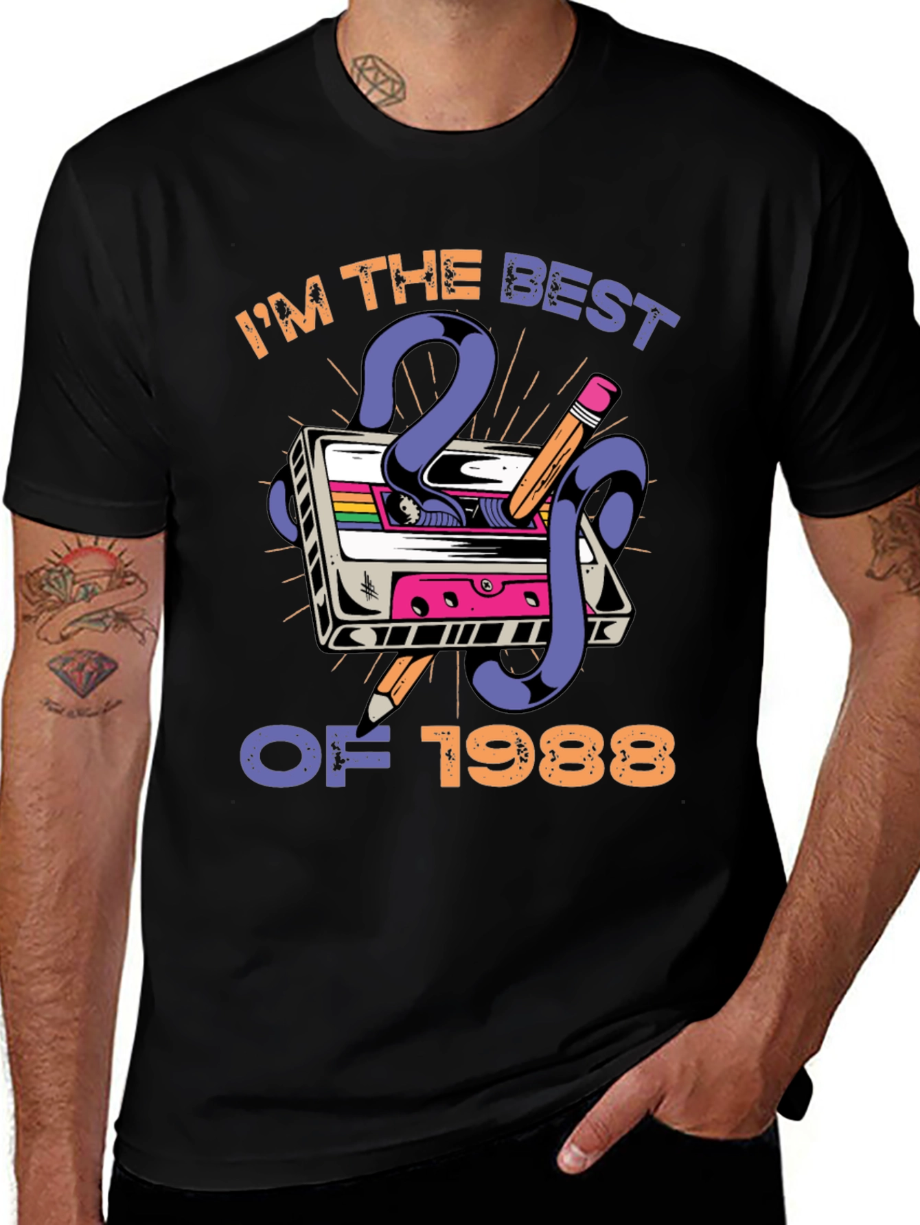 Variant 24 of I'm the Best of 1988 Cassette Tape Graphic T-Shirt