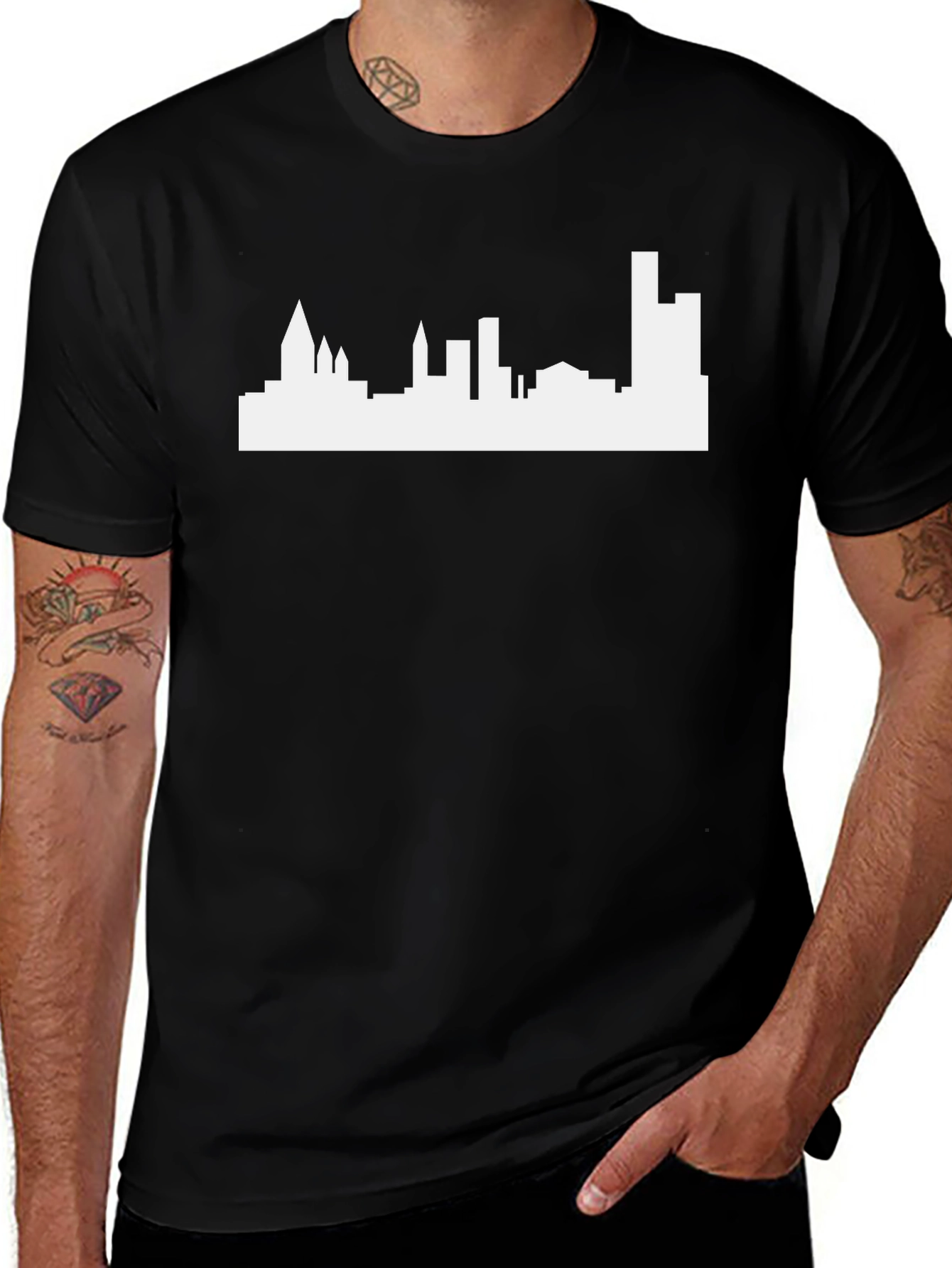 Variant 15 of Cityscape Graphic T-Shirt - Modern Style