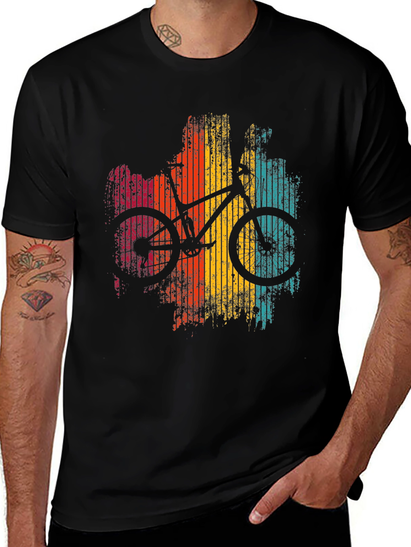 Variant 6 of Retro Mountain Bike Graphic Tee