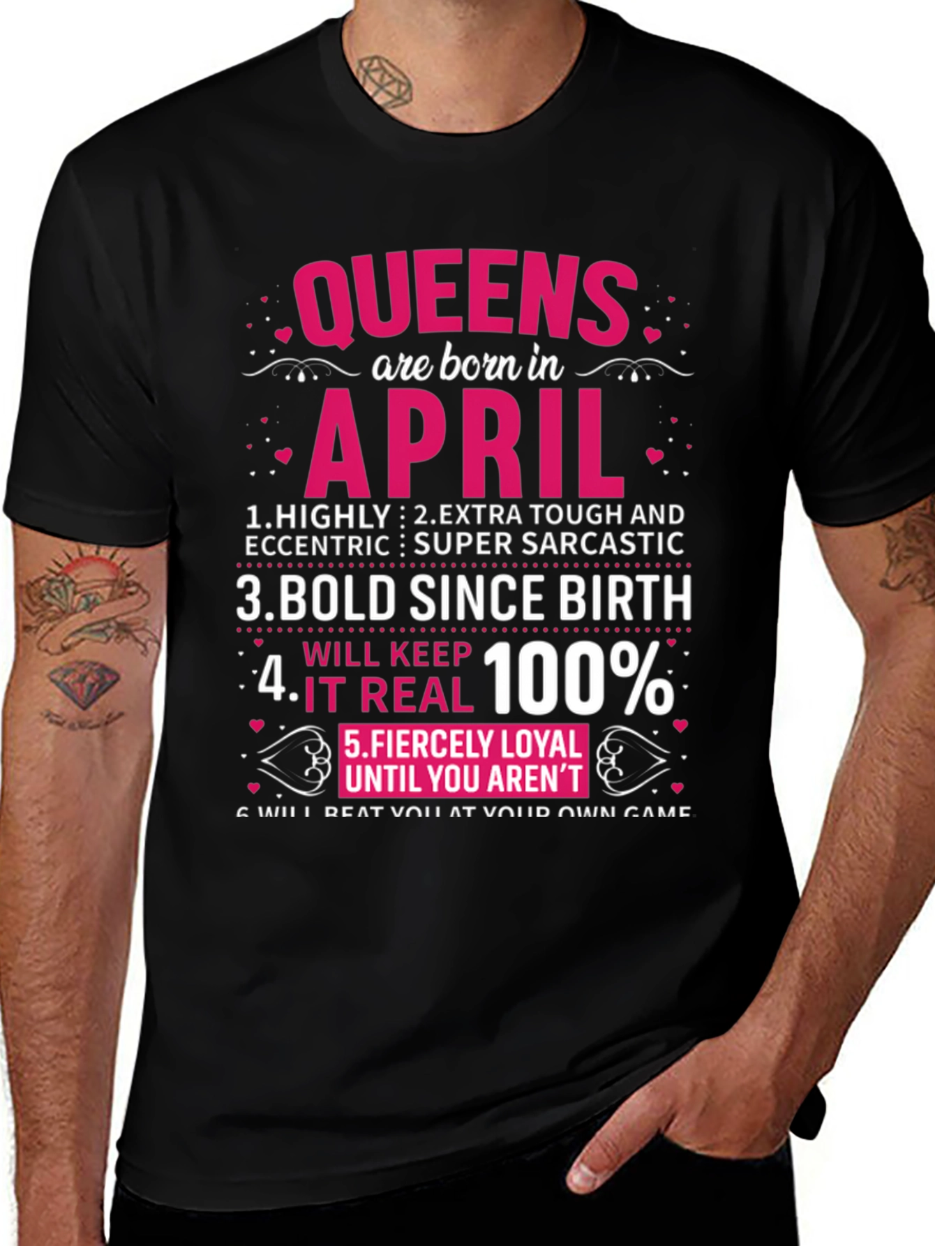 Queens Born in April T-Shirt