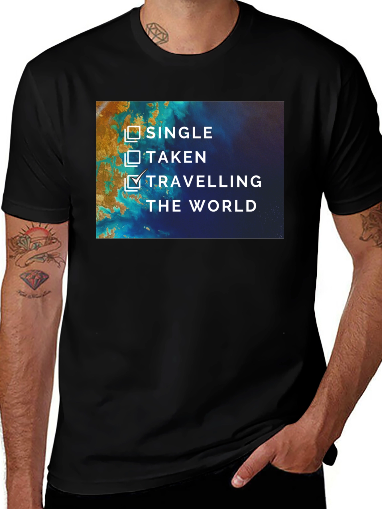 Variant 29 of Traveling The World T-Shirt