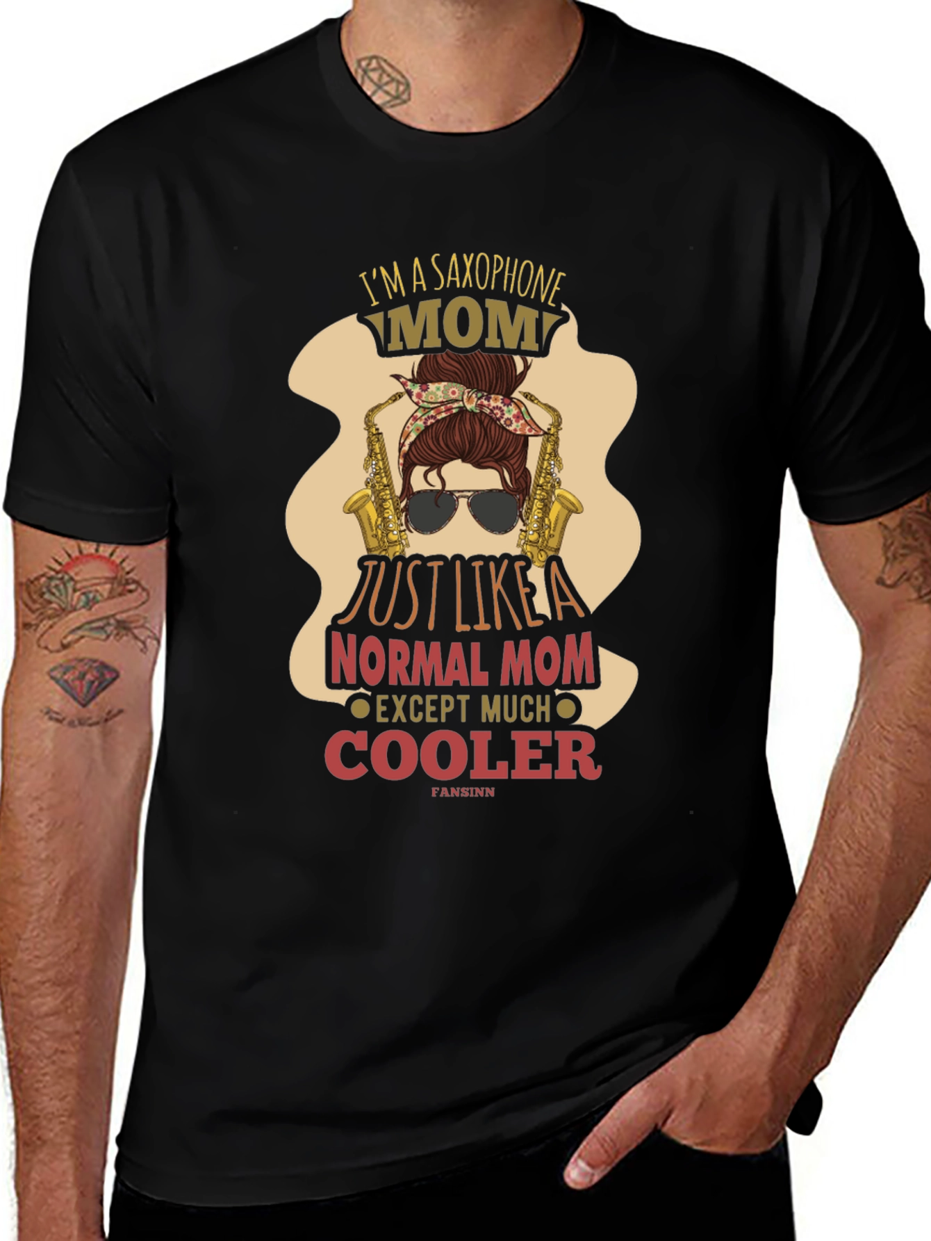 Variant 10 of Saxophone Mom T-Shirt - Cool Graphic Tee