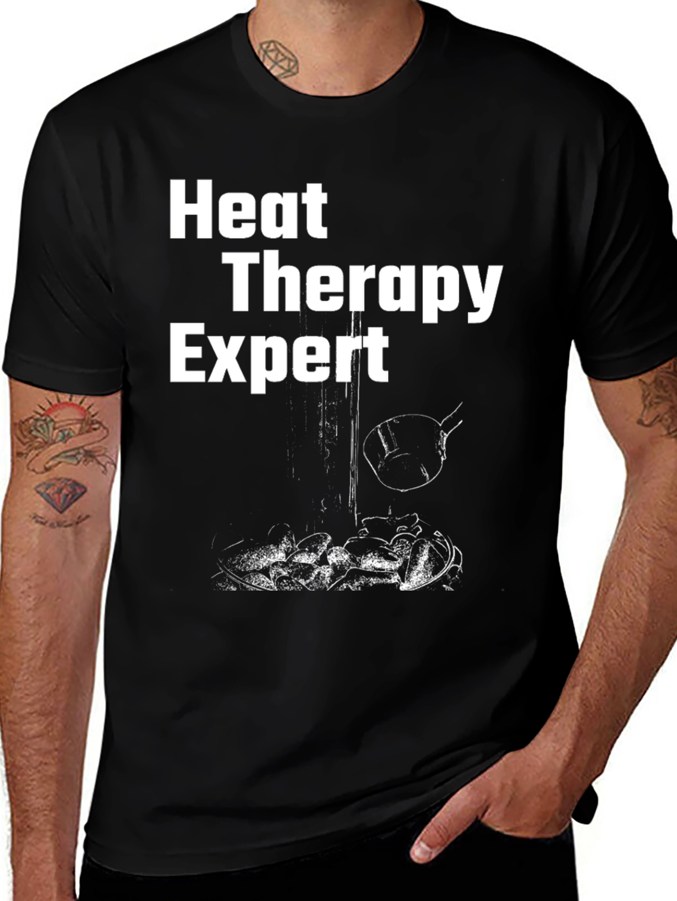 Variant 9 of Heat Therapy Expert T-Shirt - Funny Grilling Gift