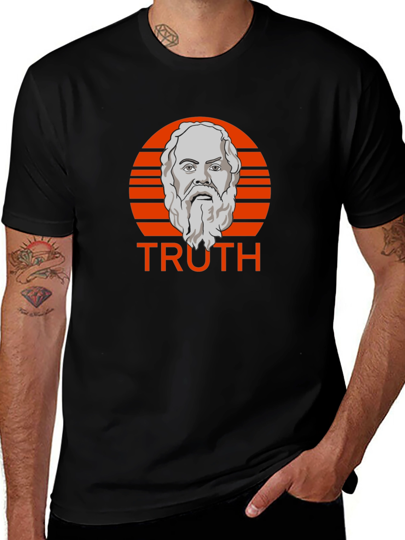 Truth Socrates Graphic T-Shirt - Black