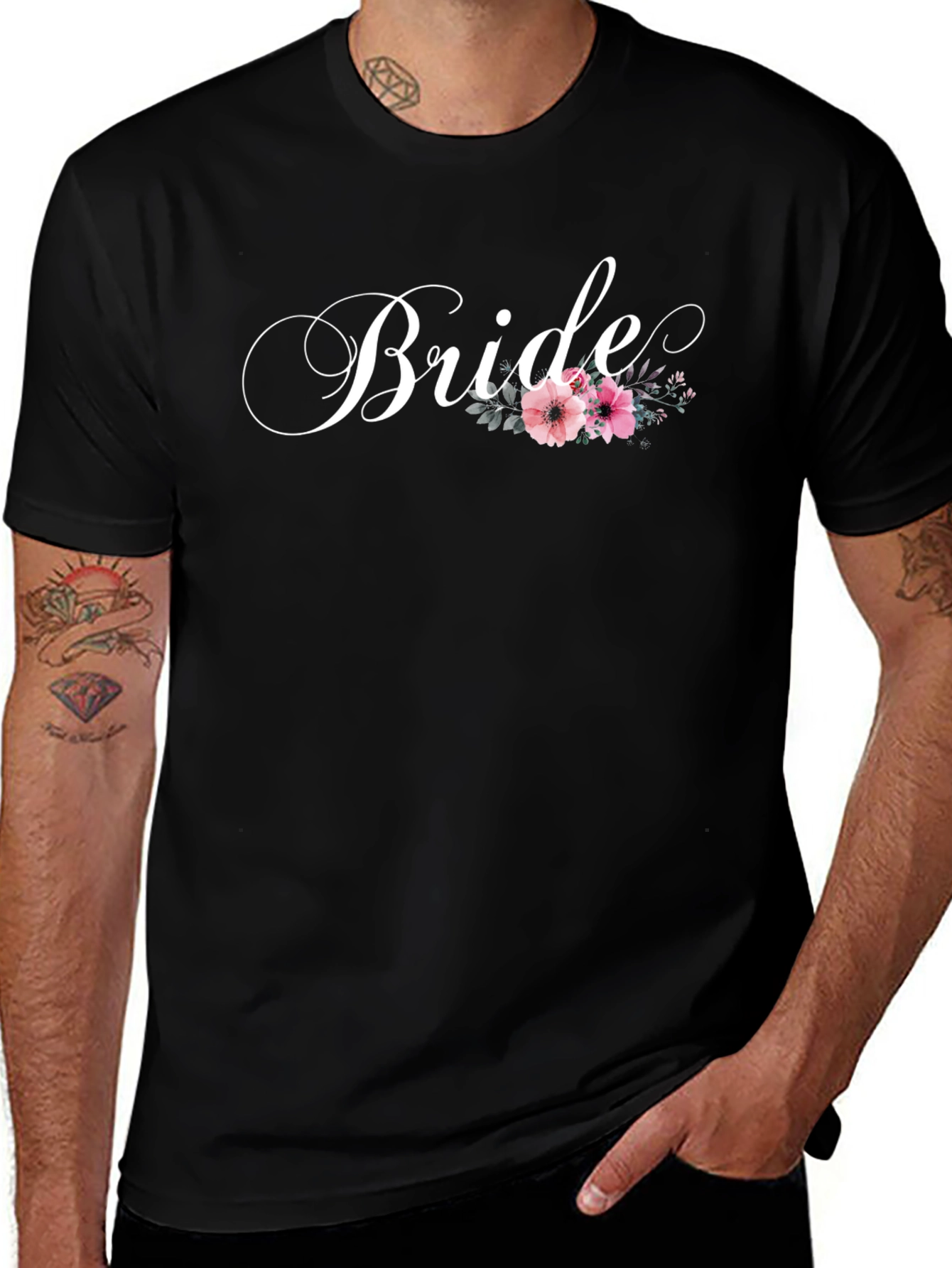 Bride Floral T-Shirt - Wedding Party Tee