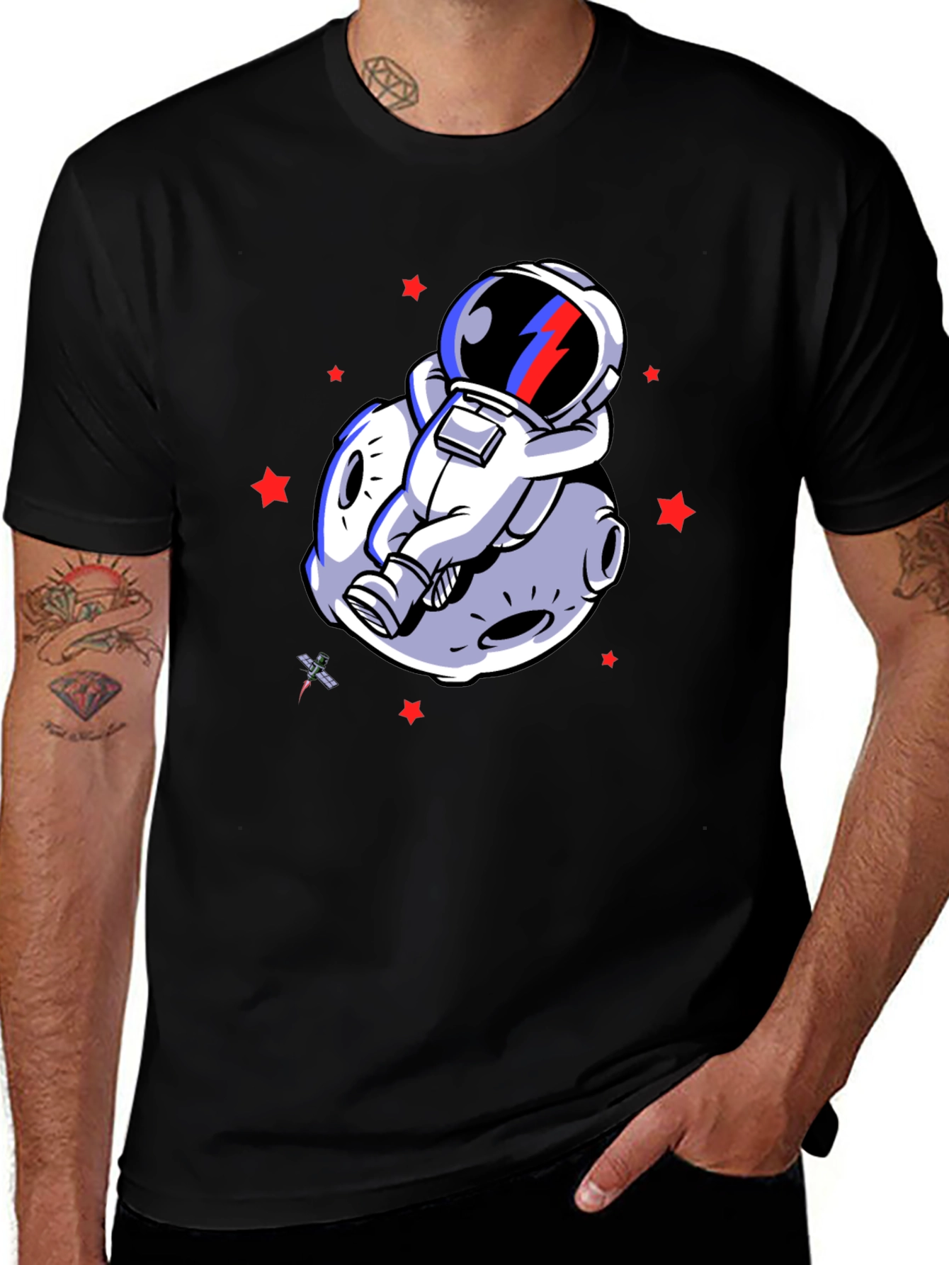 Variant 21 of Astronaut Moon Graphic T-Shirt