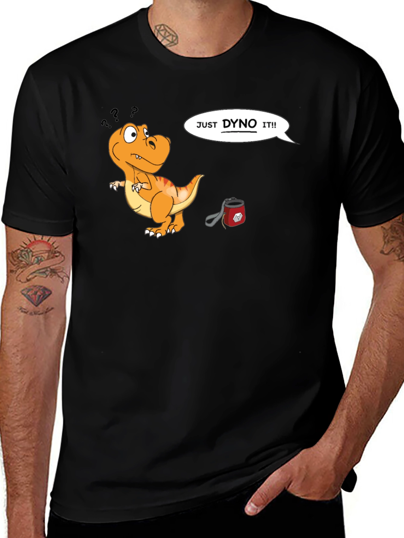 Variant 6 of Dyno Dinosaur Climbing T-Shirt