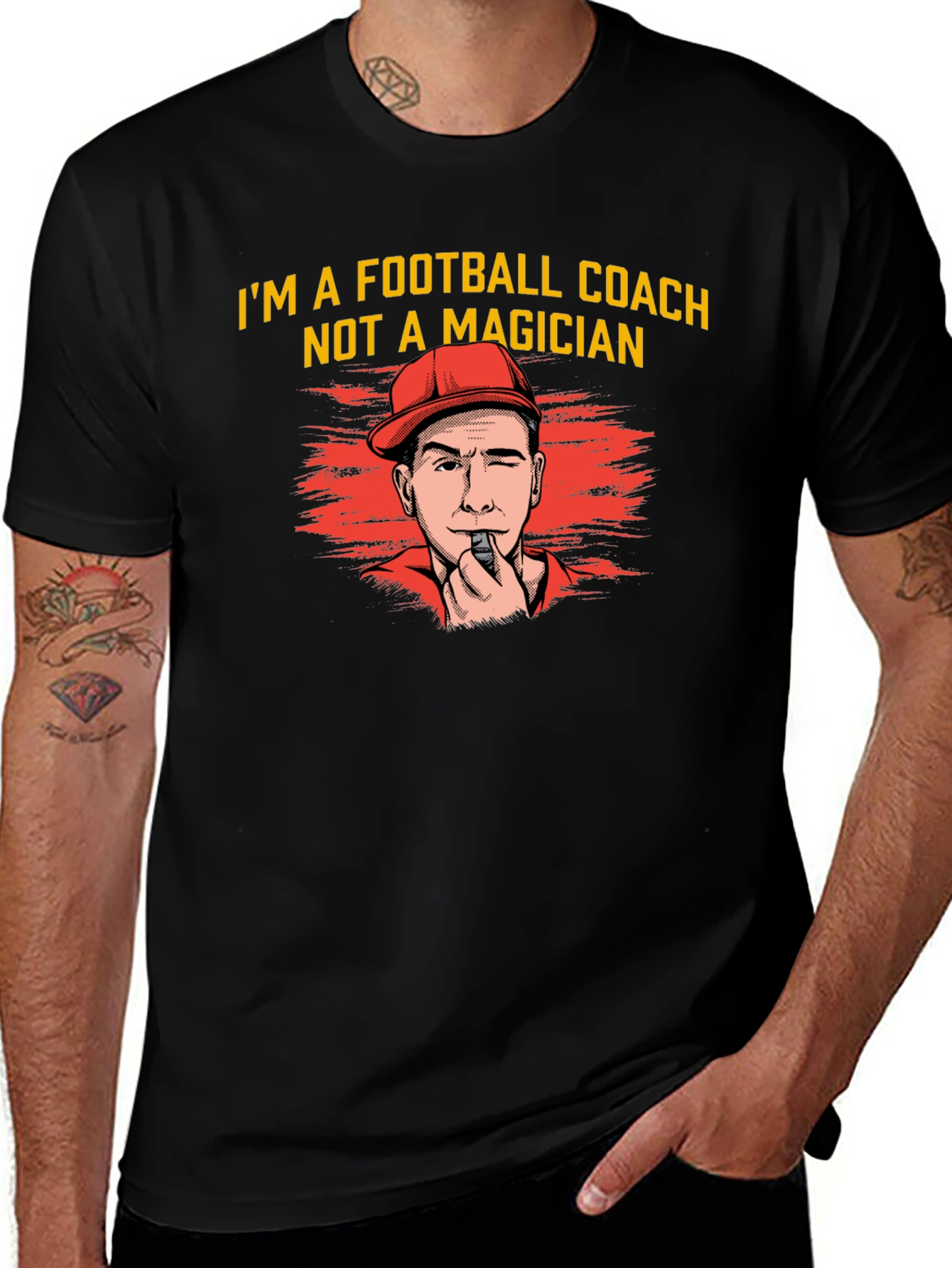 Variant 15 of Football Coach Graphic T-Shirt
