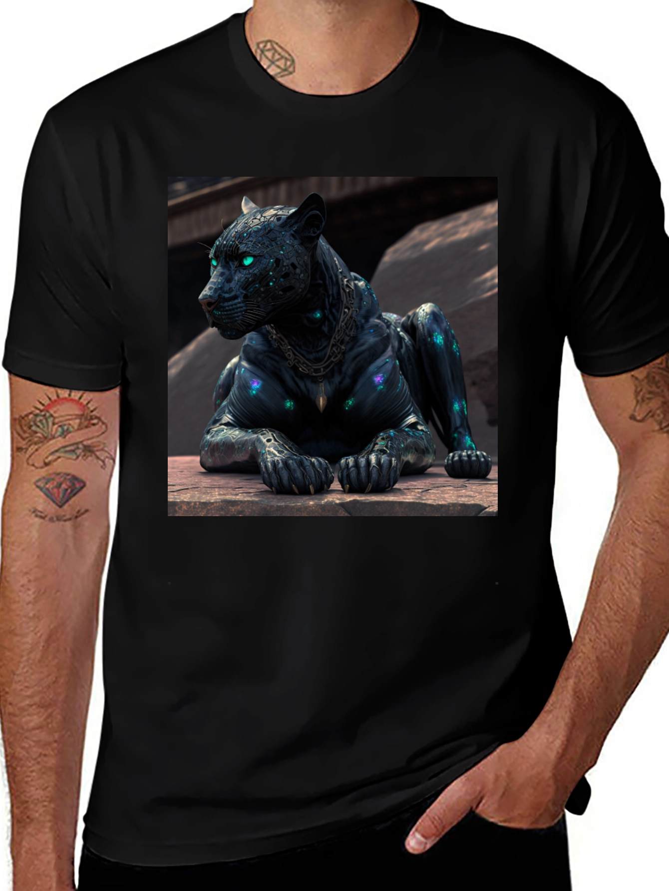 Variant 10 of Black Panther Graphic Tee - Unique Design