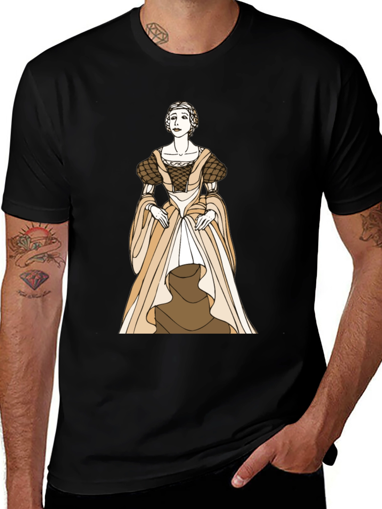 Variant 30 of Renaissance Woman Graphic Tee - Black
