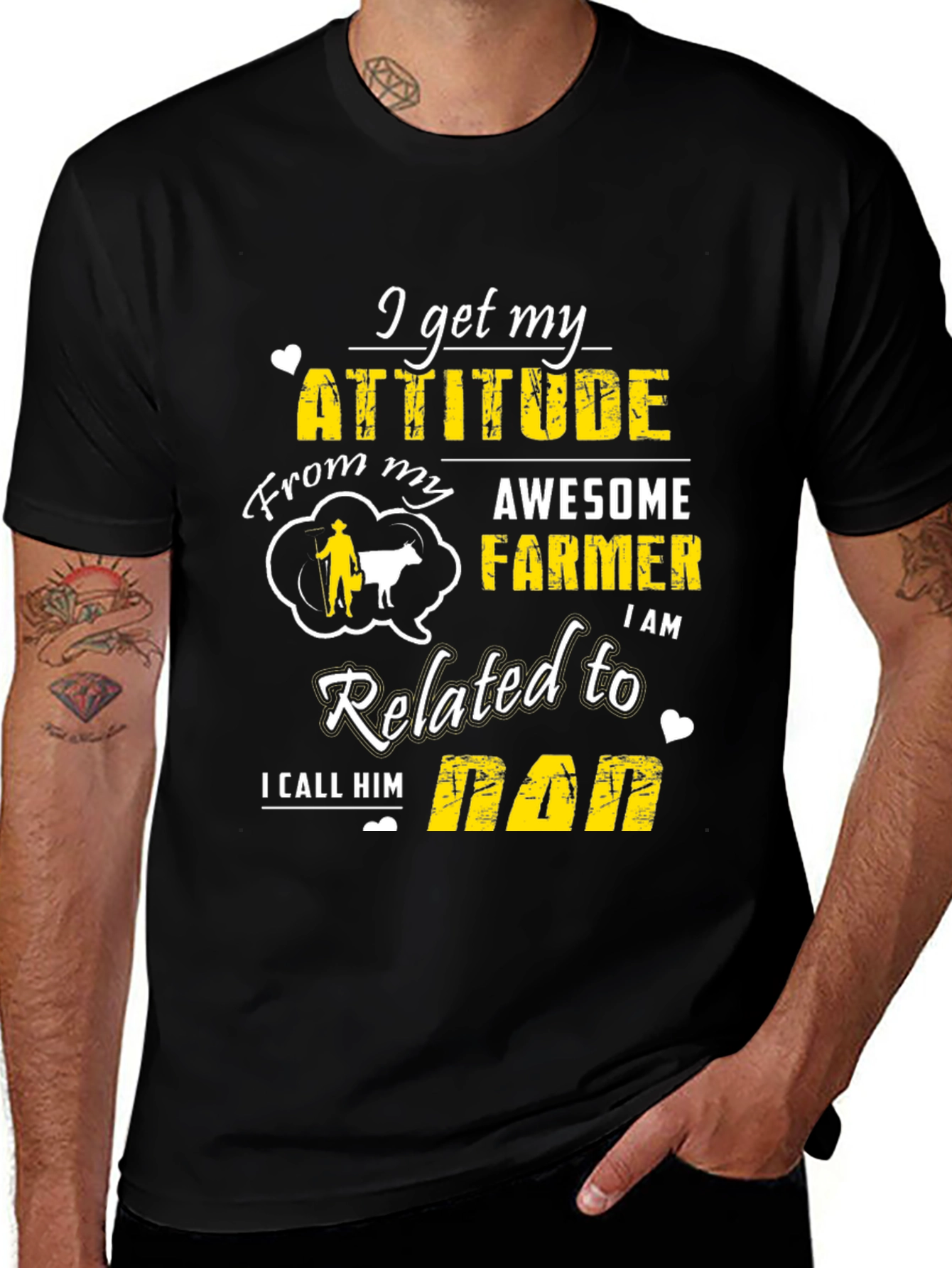 Variant 4 of Awesome Farmer Dad T-Shirt