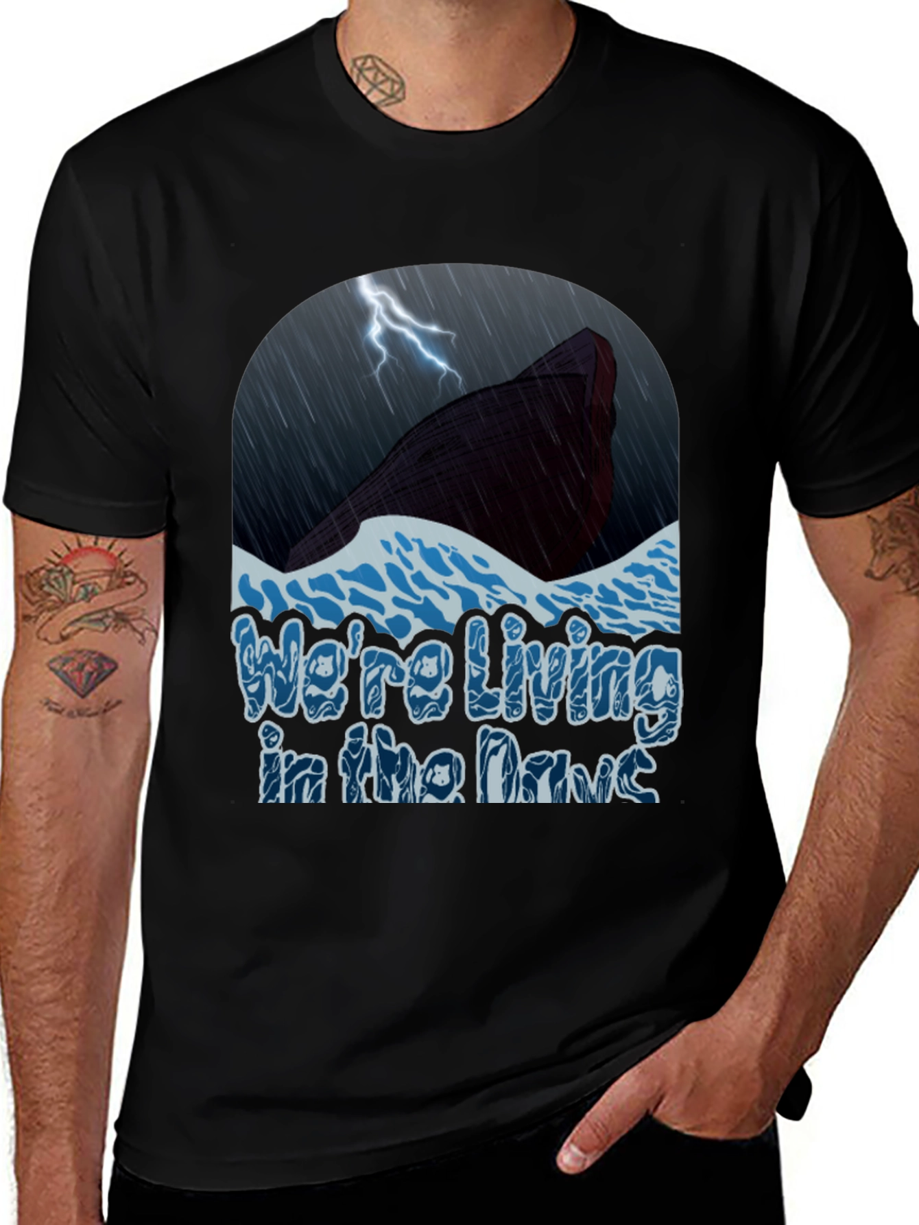 Noah's Ark Graphic Tee - "We're Living in the Days"