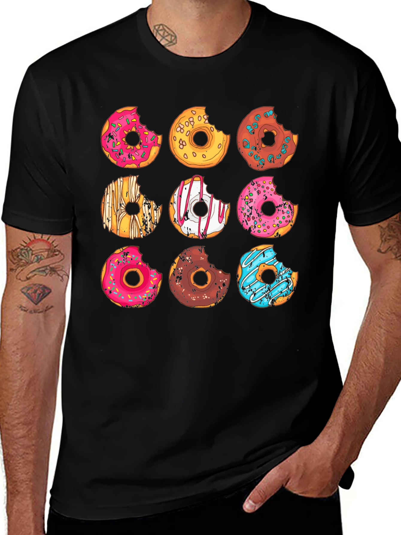 Variant 17 of Donut Delight T-Shirt - Sweet & Stylish Apparel