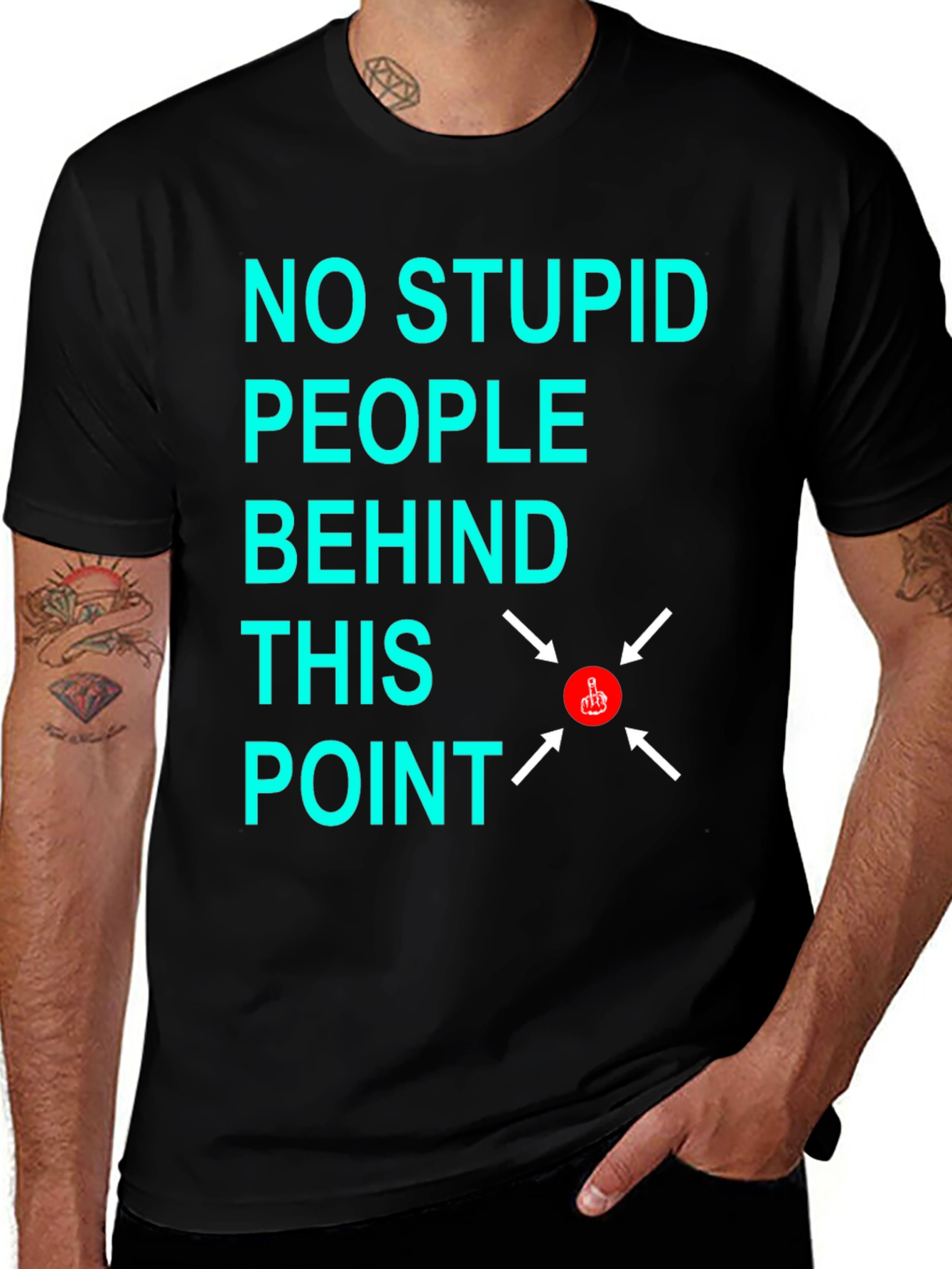 Variant 26 of No Stupid People Graphic T-Shirt