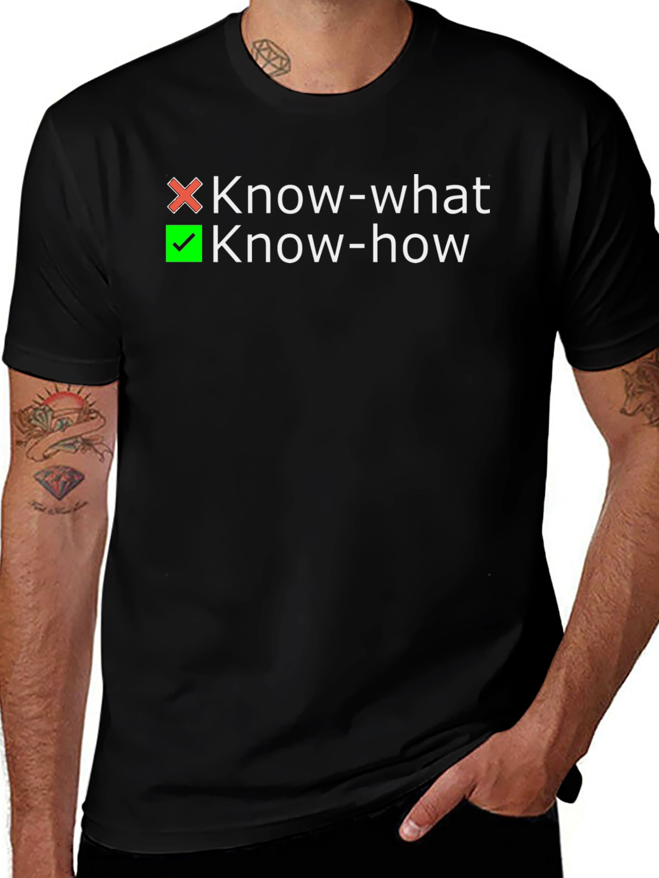 Variant 15 of Know-How Graphic Tee - Black Casual Shirt