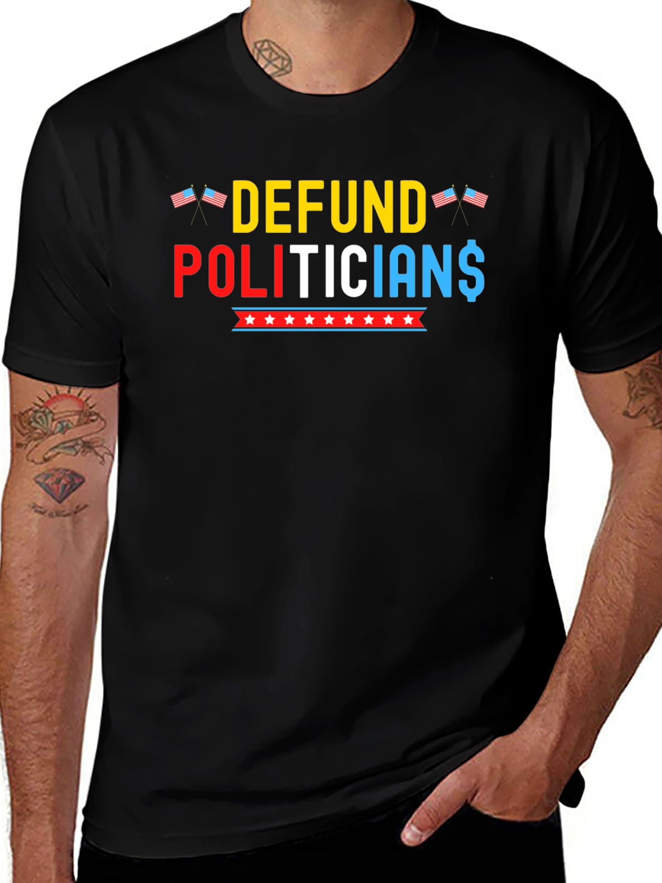 Variant 7 of Defund Politicians Graphic Tee