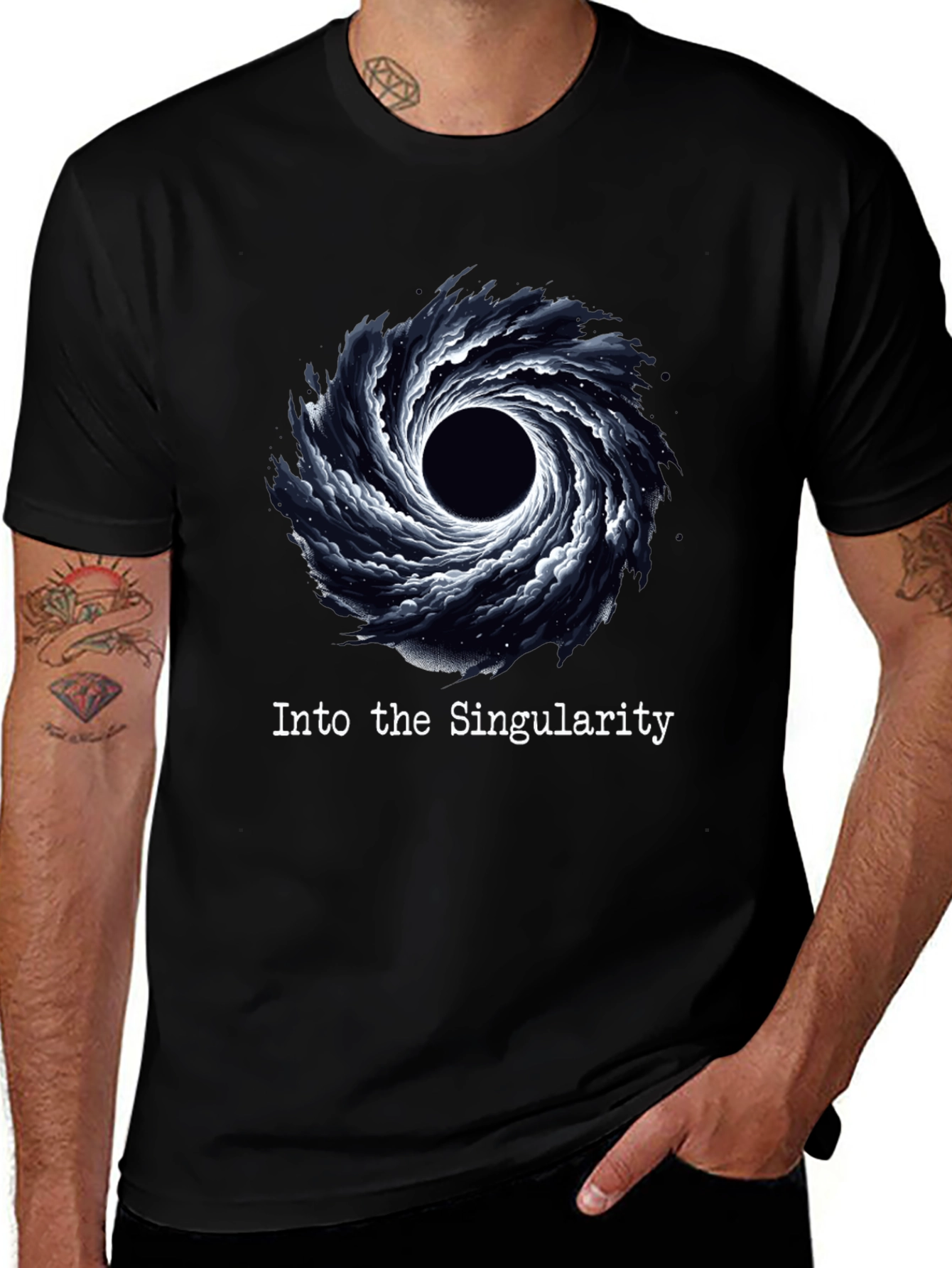 Variant 15 of Into The Singularity Black Hole Graphic Tee