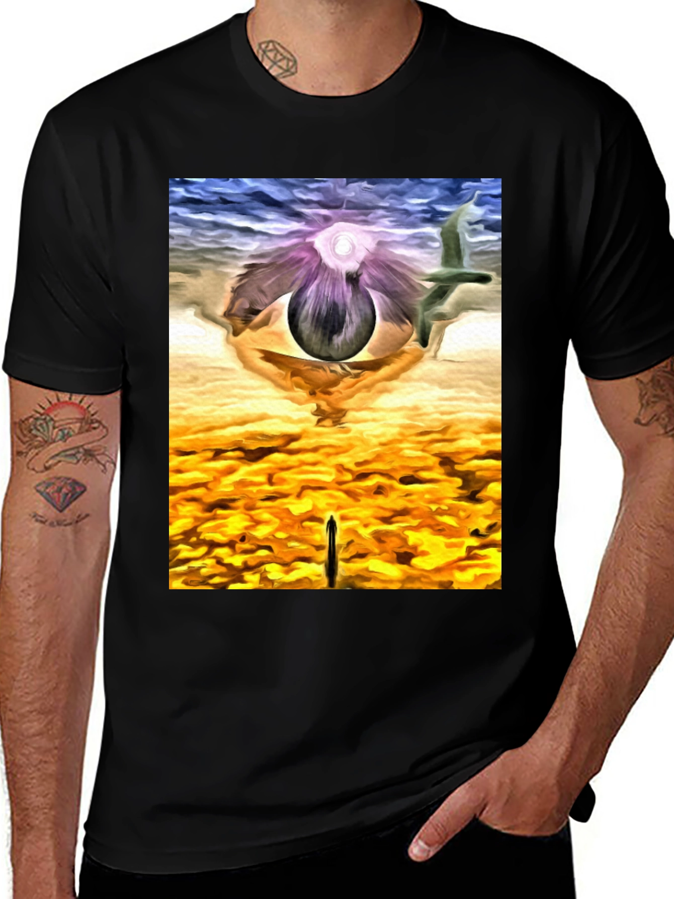 Variant 14 of Surreal Eye Art Graphic T-Shirt