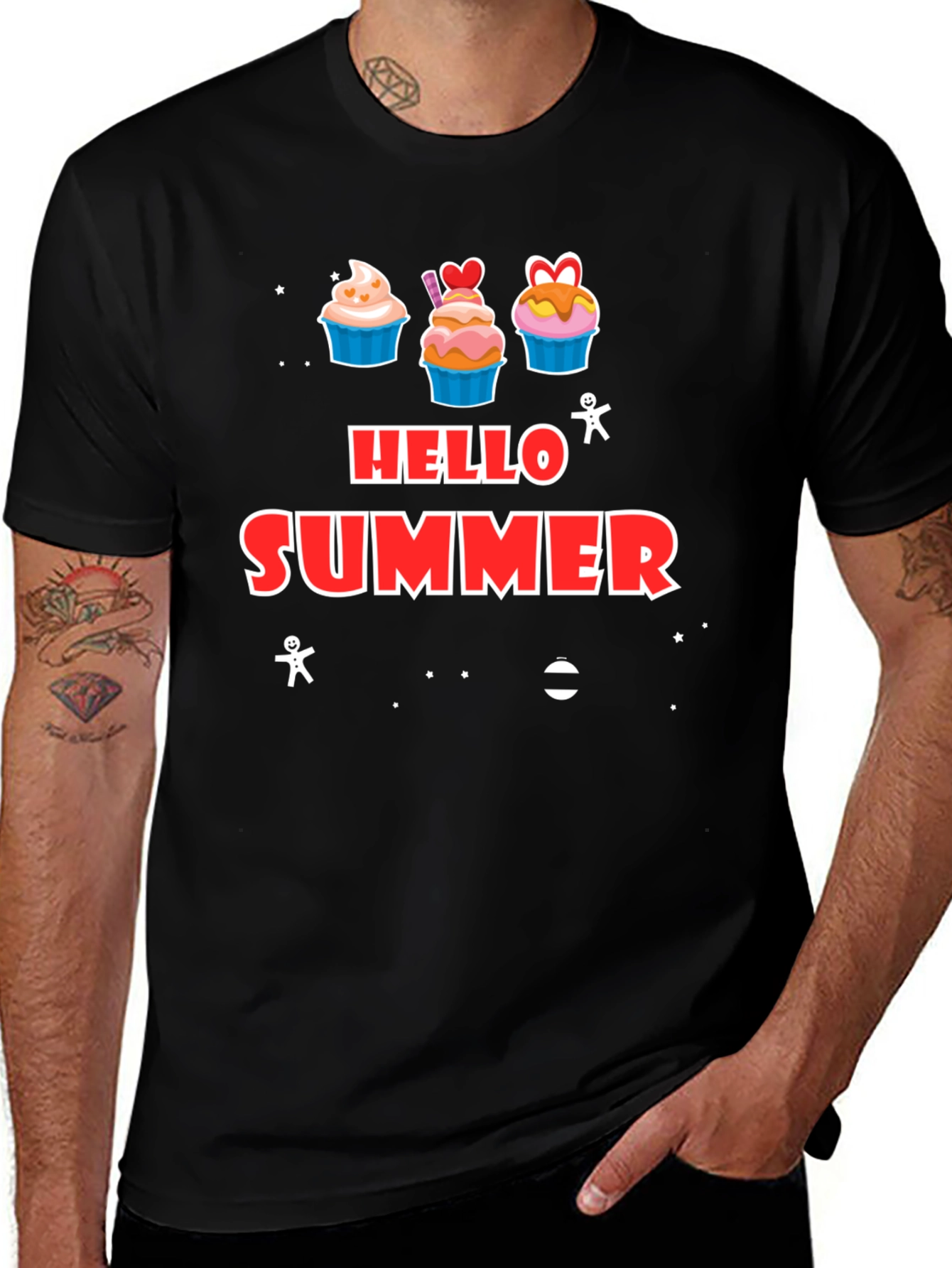 Variant 2 of Hello Summer Cupcake T-Shirt