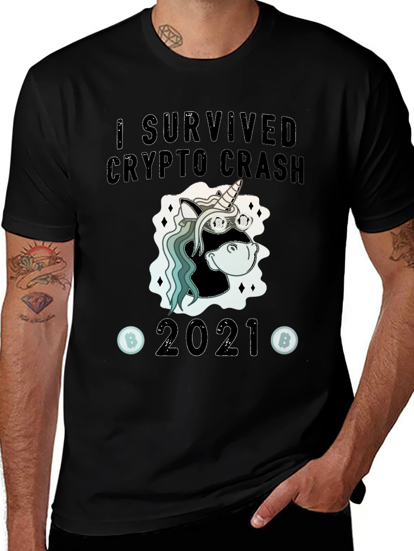 Variant 7 of Crypto Crash Survivor 2021 T-Shirt