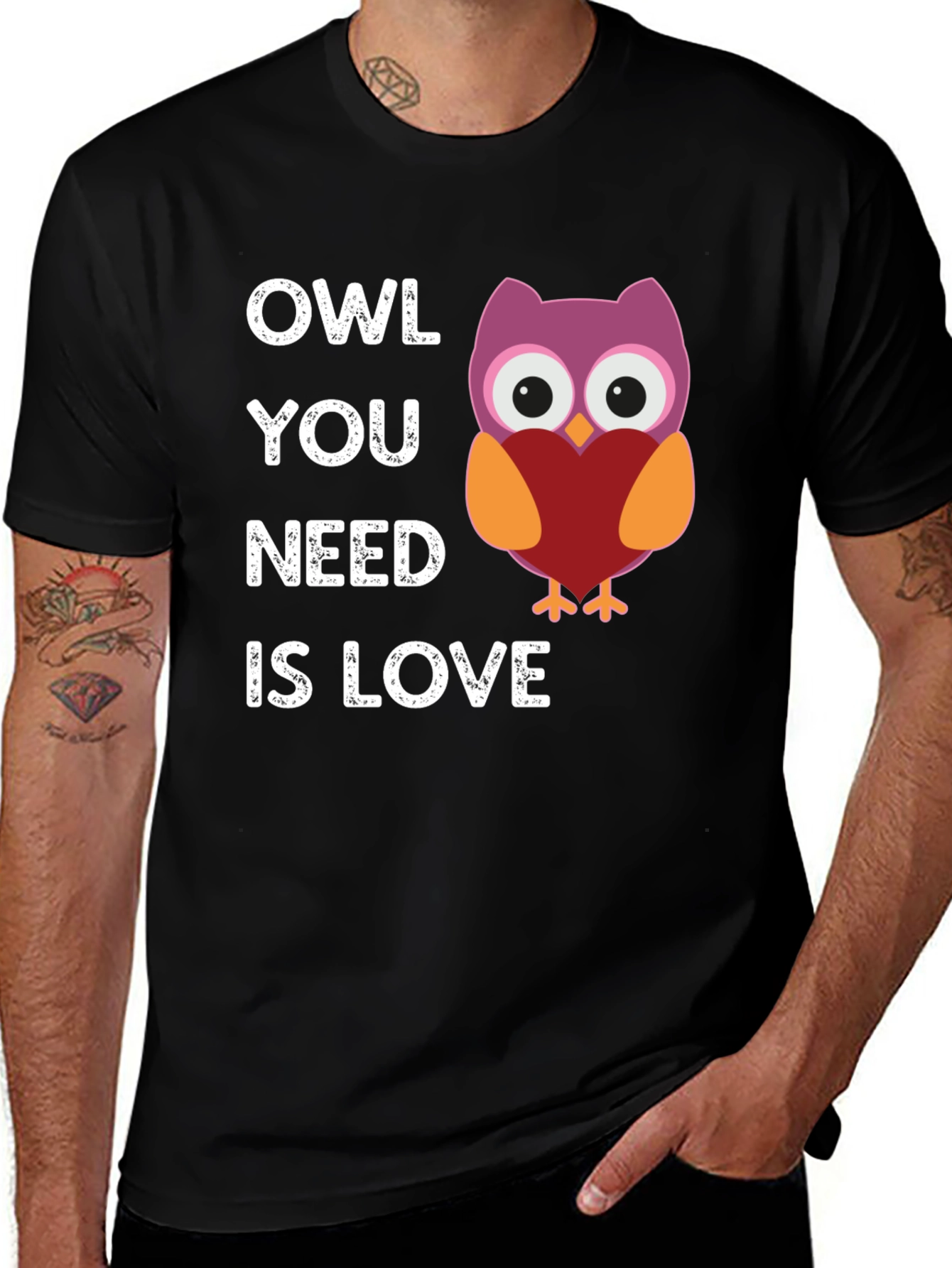 Variant 12 of Owl You Need Is Love T-Shirt - Cute Graphic Tee