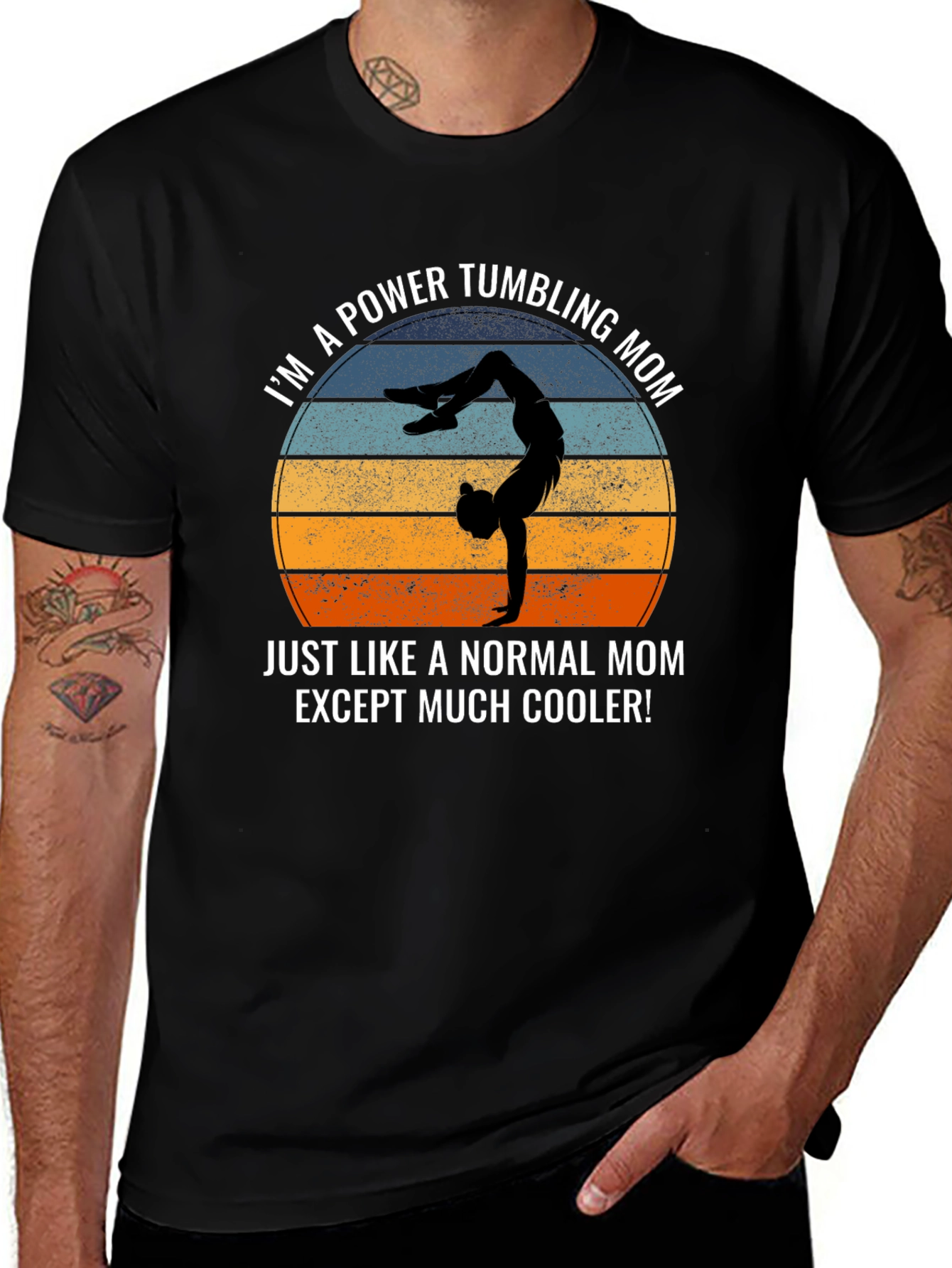 Power Tumbling Mom Tee - Cool Gymnast Design