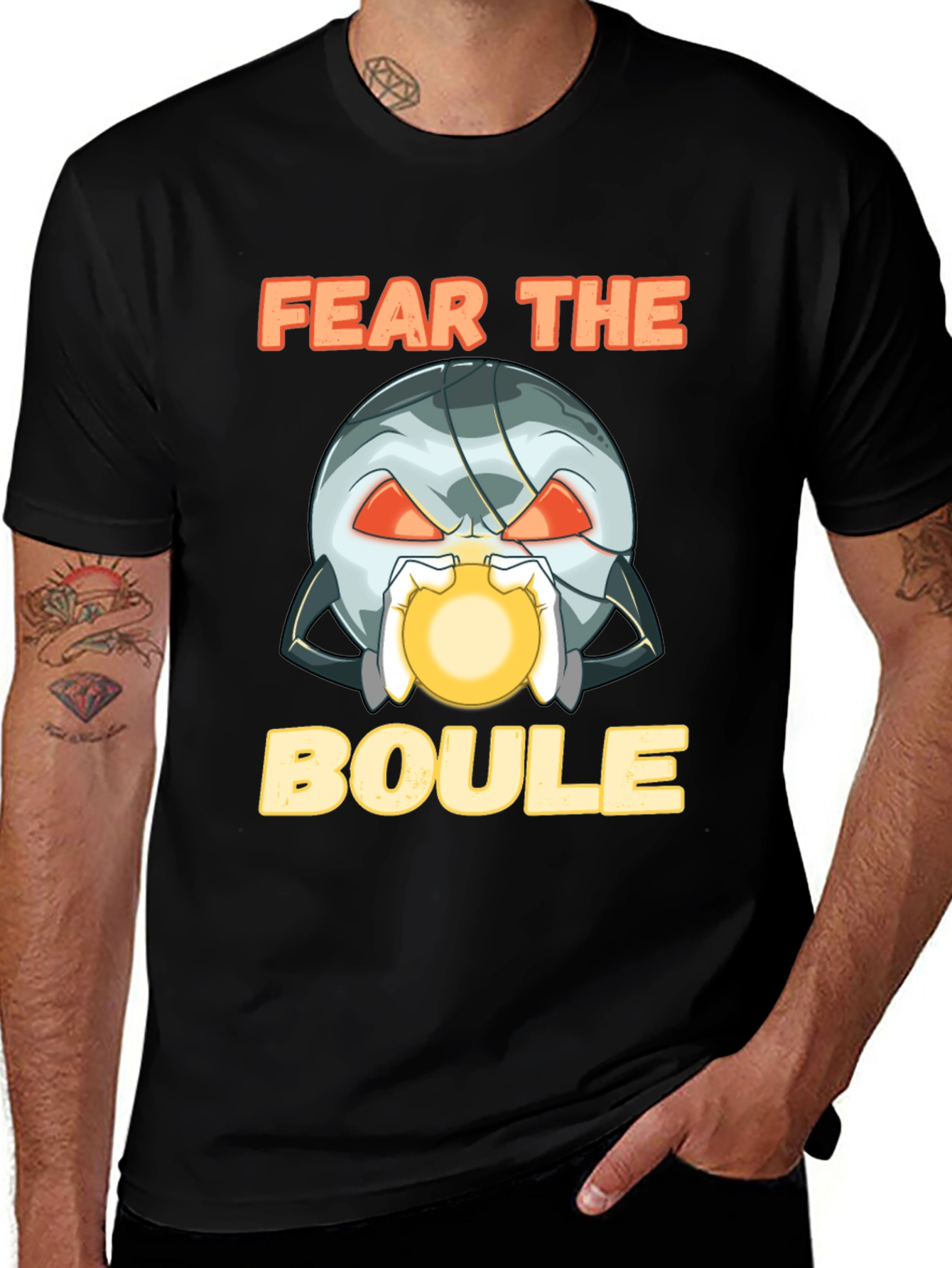 Variant 24 of Fear the Boule Black Graphic T-Shirt