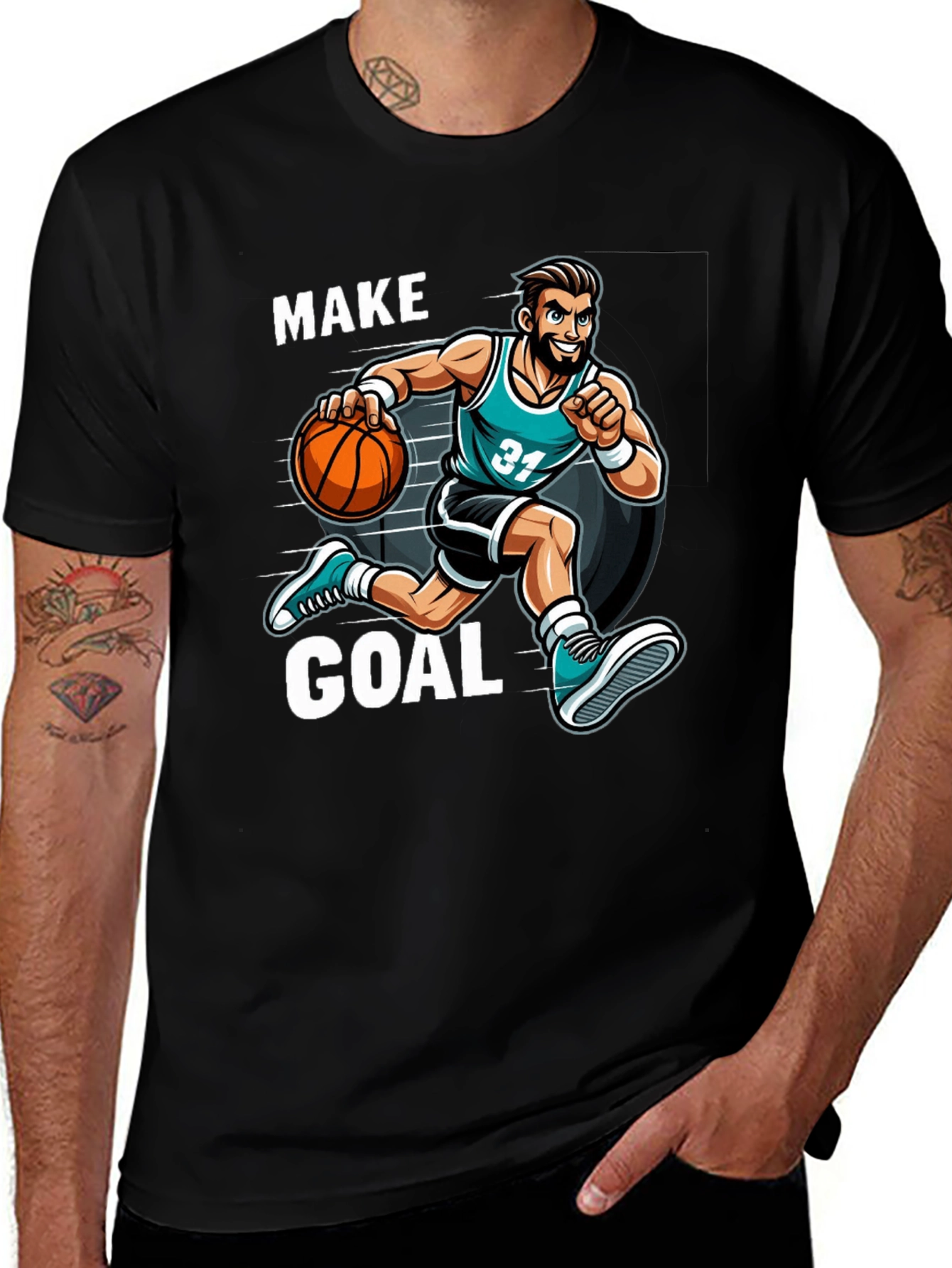 Variant 25 of Make Goal Basketball T-Shirt