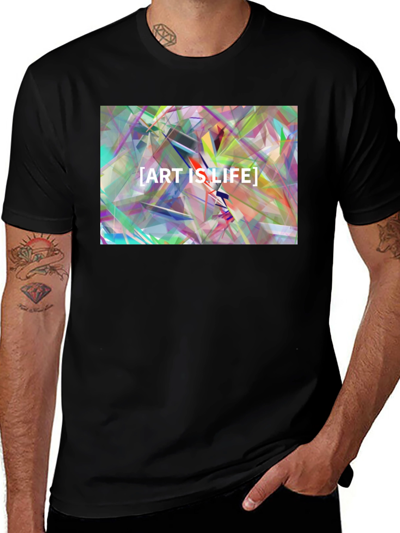 Variant 21 of Art is Life Abstract T-Shirt - Modern Graphic Tee