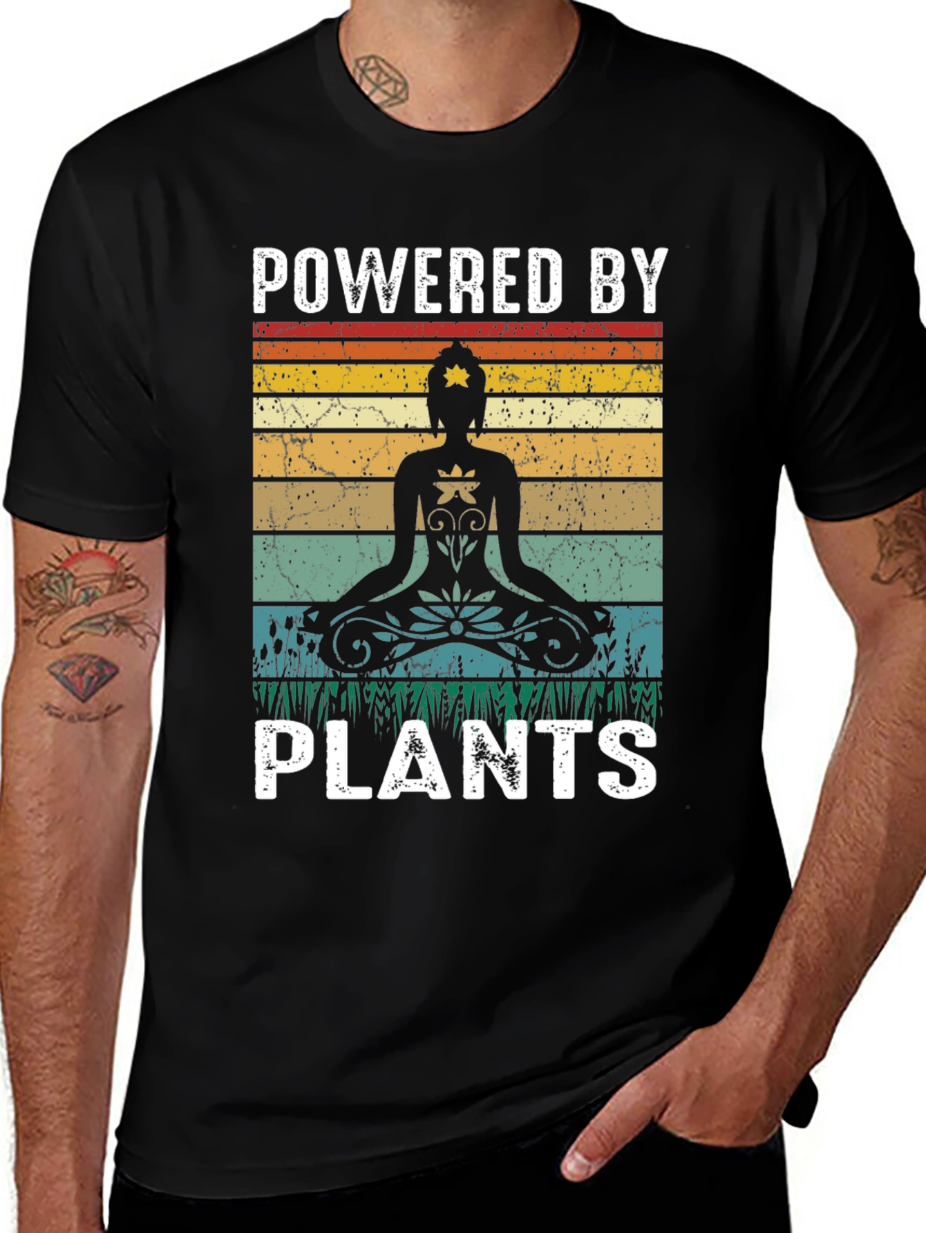 Variant 10 of Powered by Plants Graphic Tee - Vegan Lifestyle