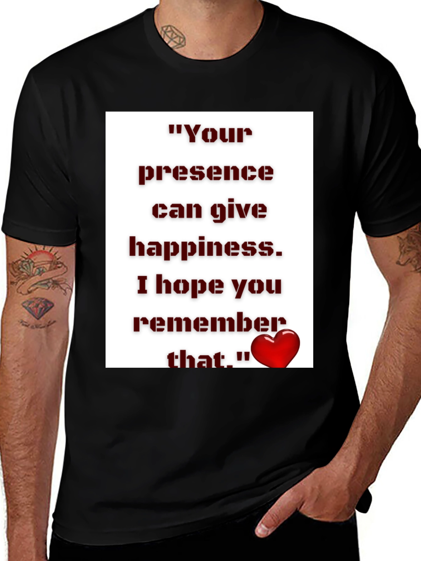 Variant 7 of Inspirational Quote Graphic Tee - Unisex Black T-Shirt