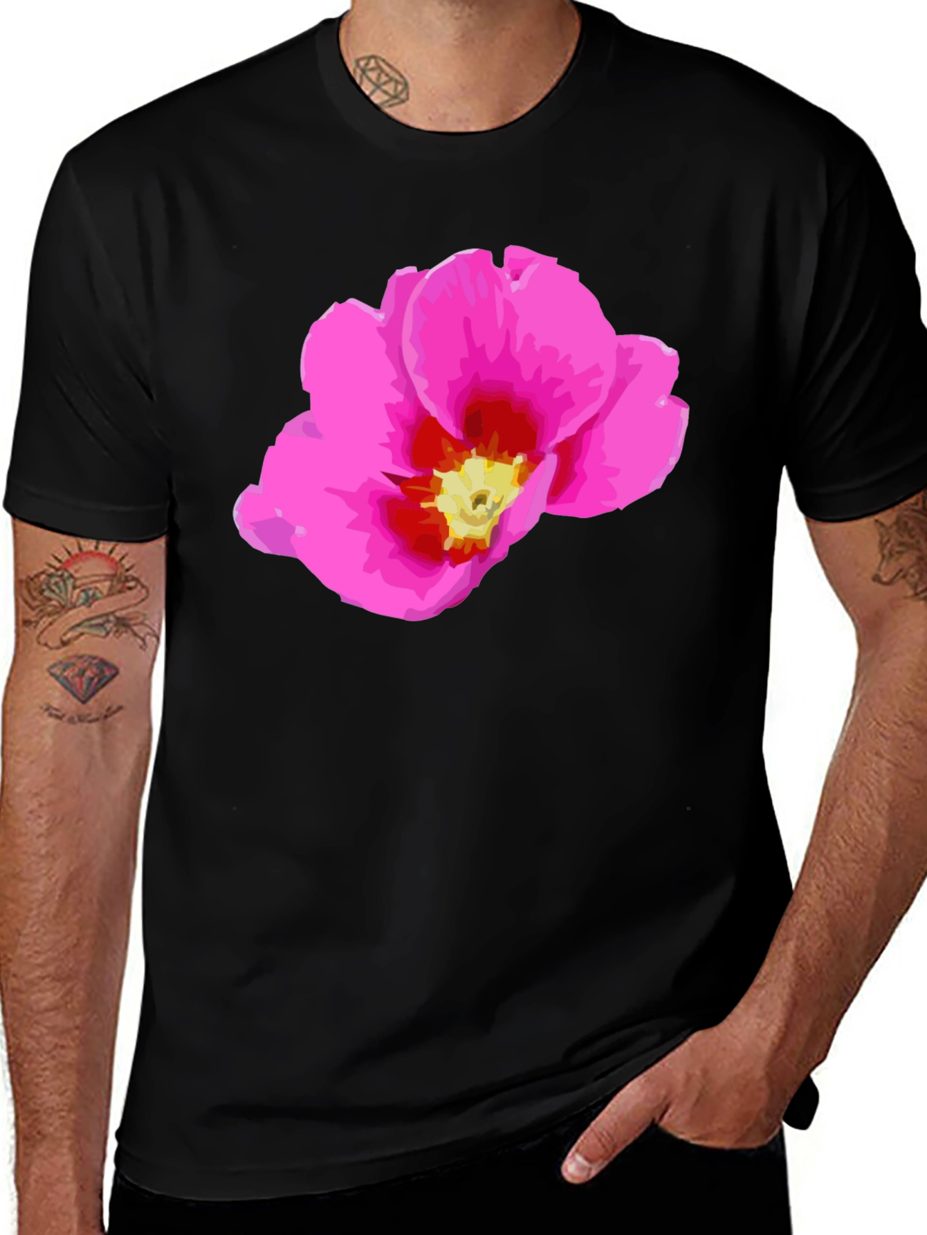Floral Print T-Shirt - Stylish Casual Wear