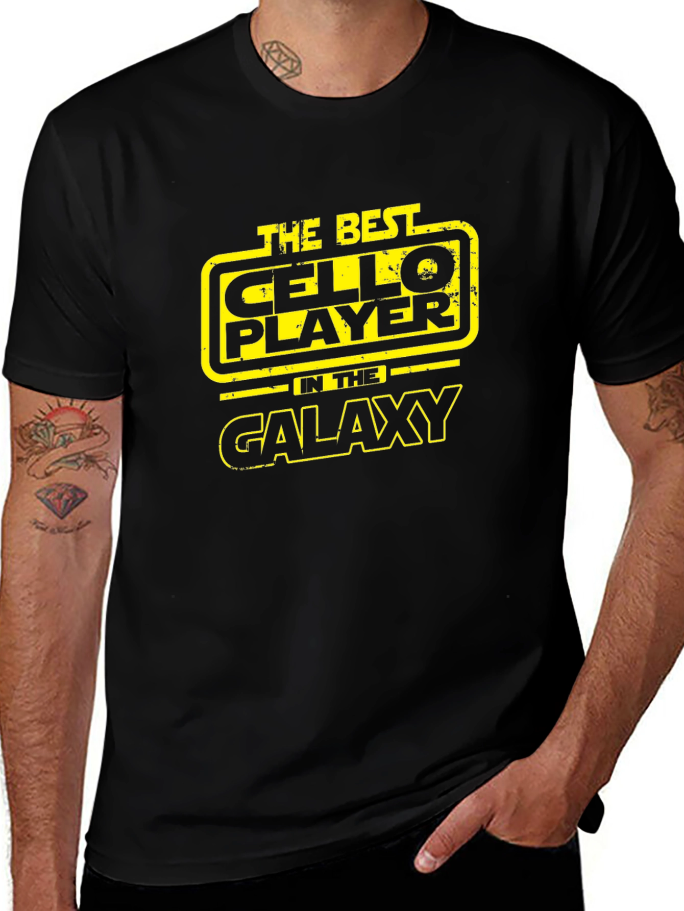 Variant 30 of Best Cello Player in the Galaxy Black T-Shirt