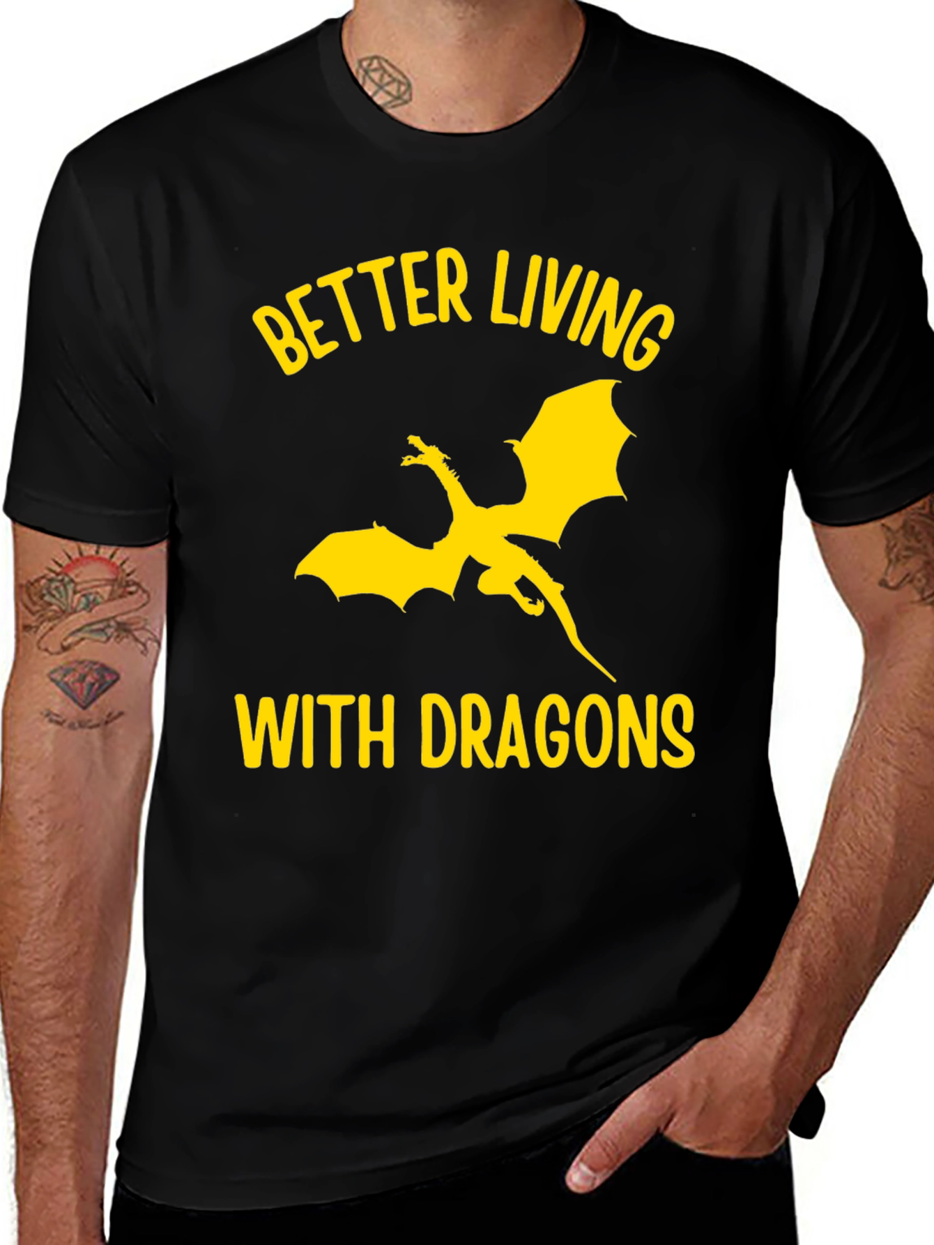 Variant 15 of Better Living With Dragons T-Shirt