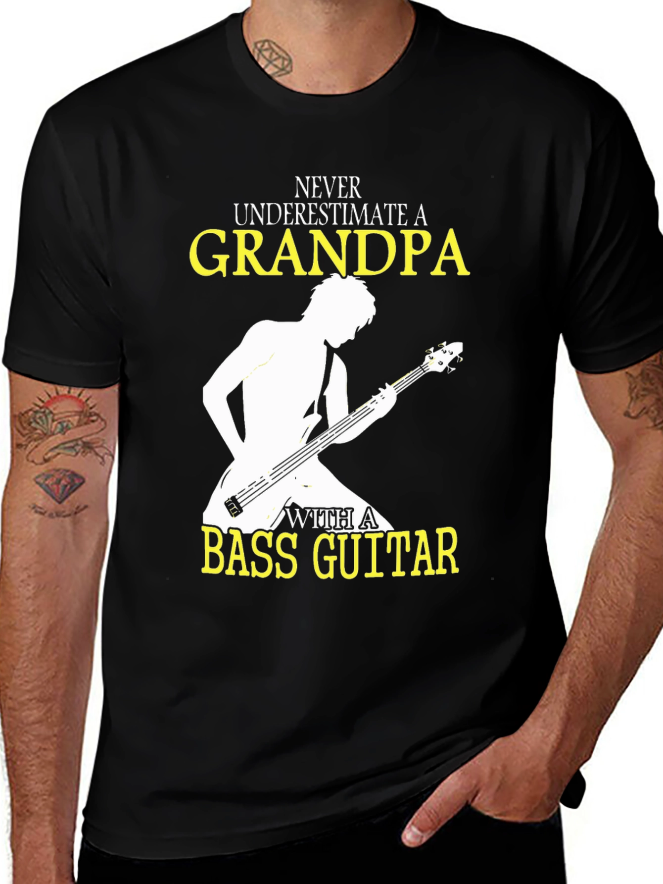 Variant 23 of Grandpa Bass Guitar T-Shirt - Musician Gift