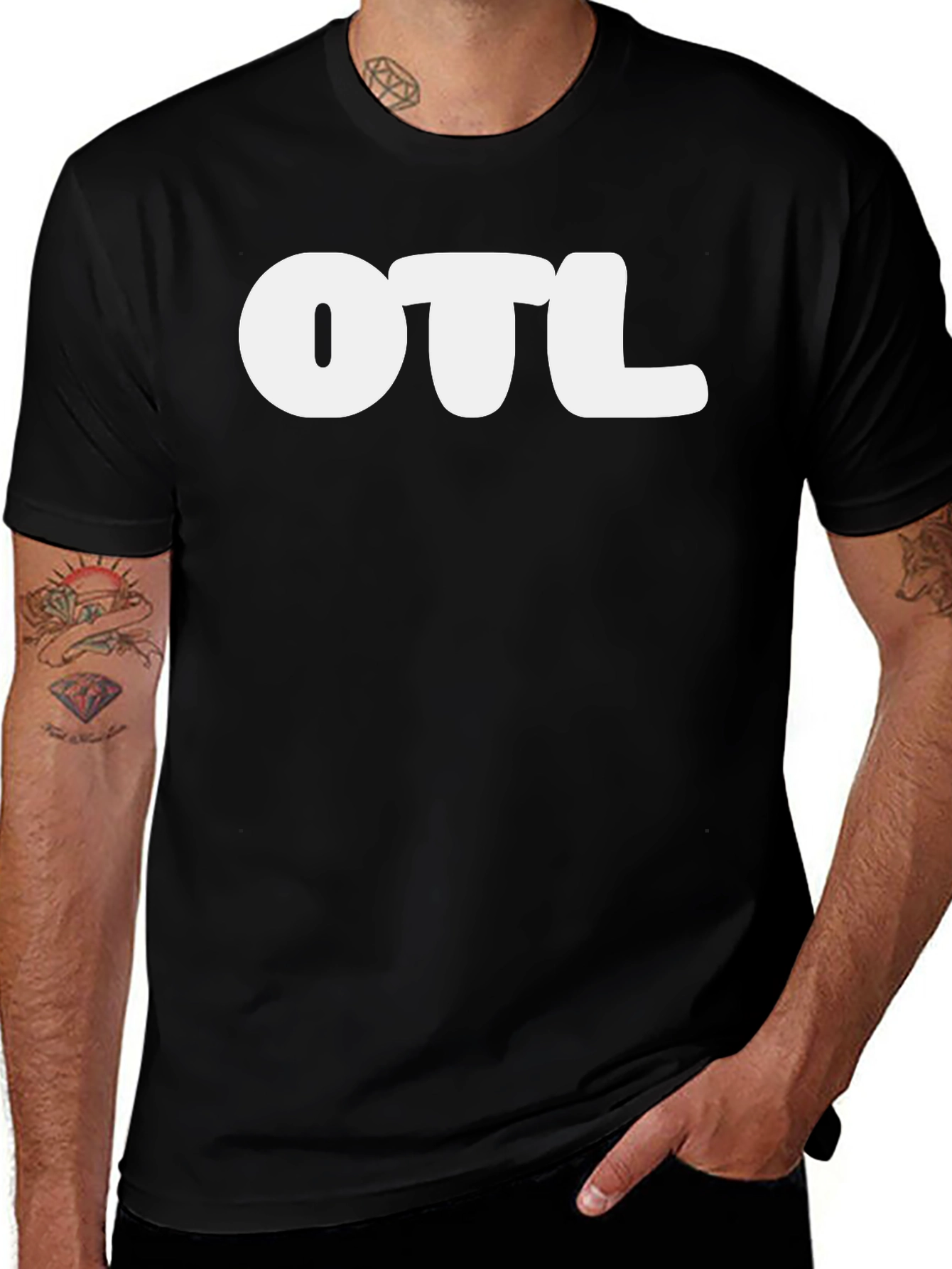 Variant 9 of OTL Black Graphic Tee - Casual Comfort