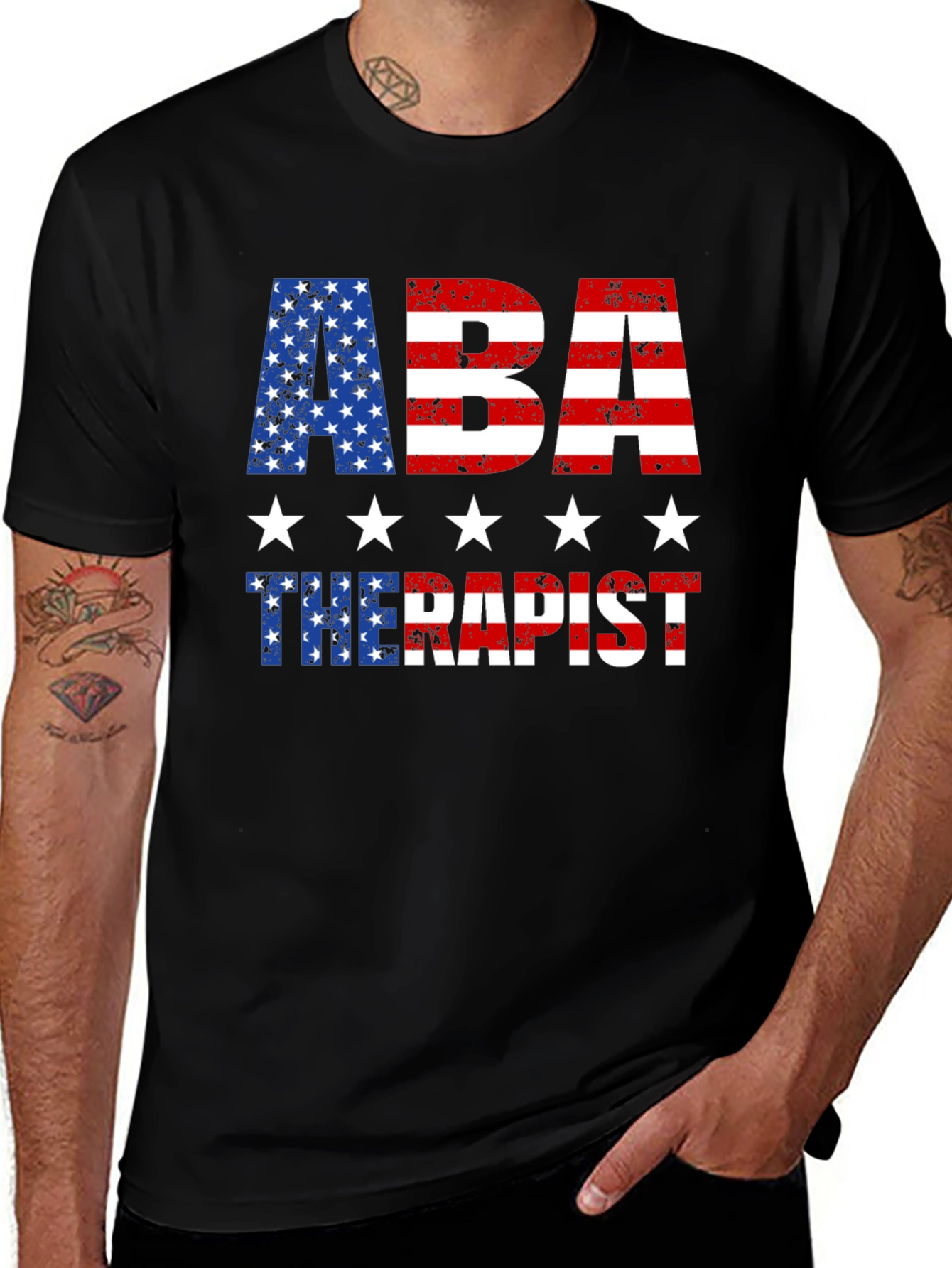 ABA Therapist Patriotic T-Shirt