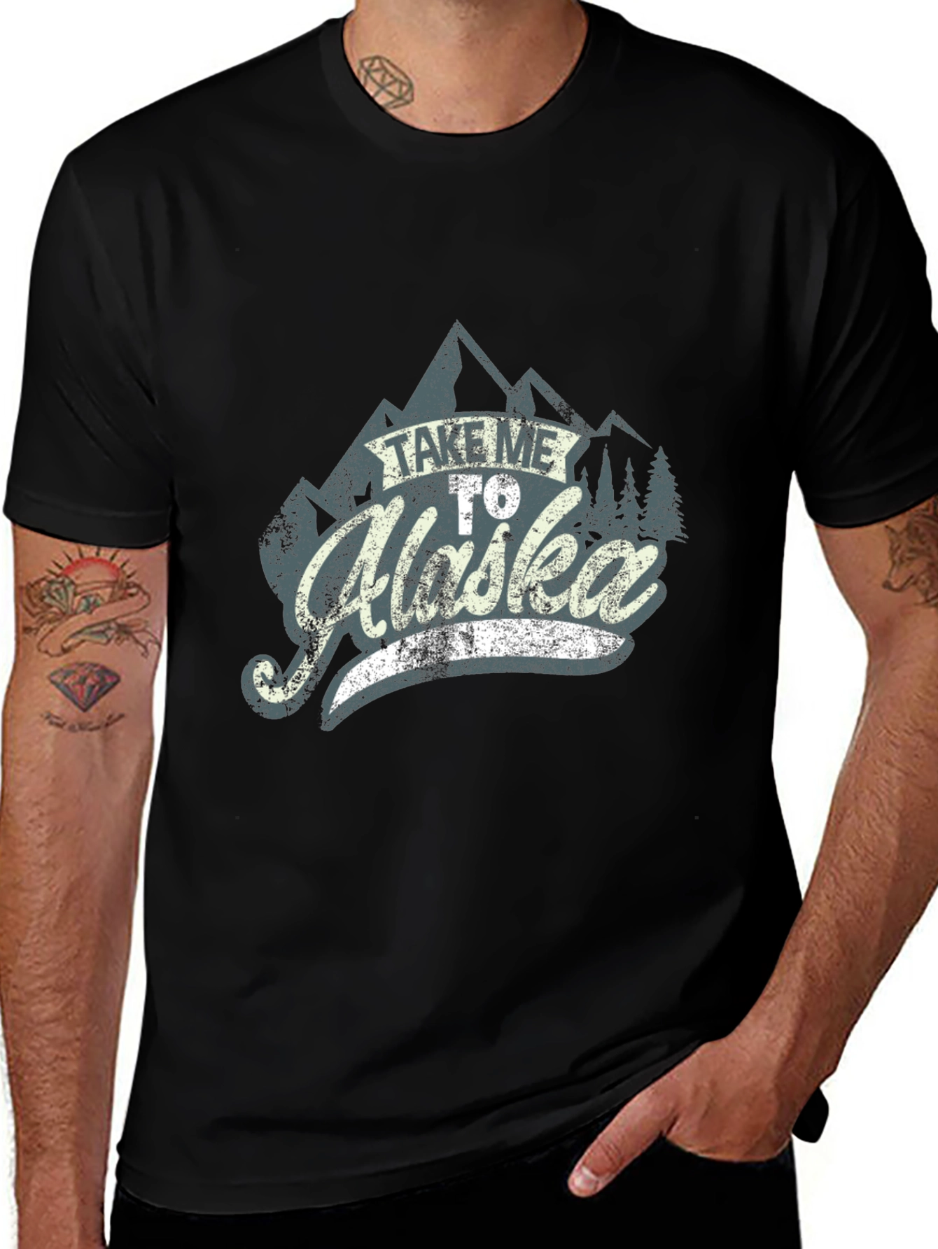 Variant 20 of Take Me To Alaska Graphic Tee - Unisex