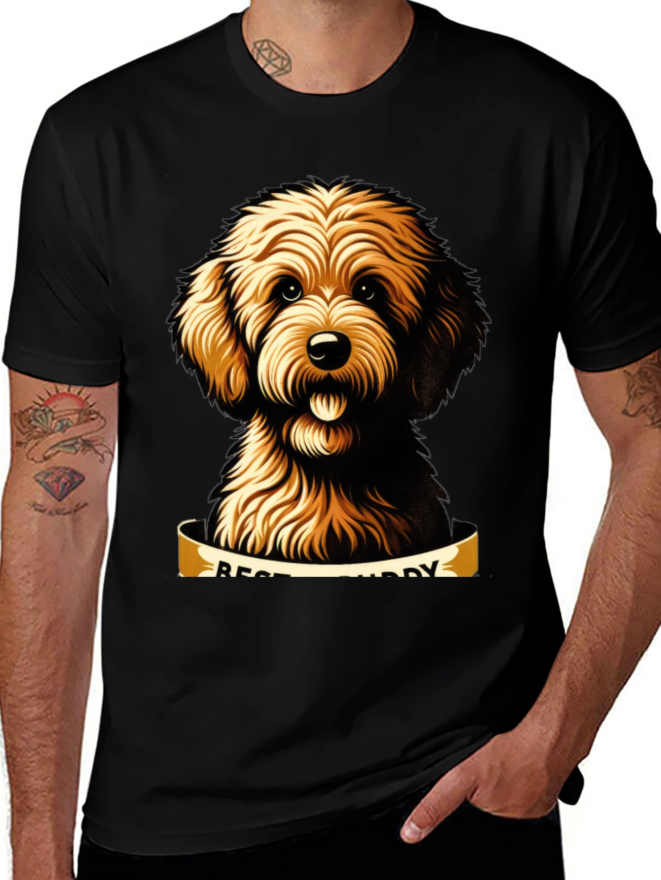 Variant 11 of Best Buddy Dog Graphic Tee - Cute Pet Lover Shirt
