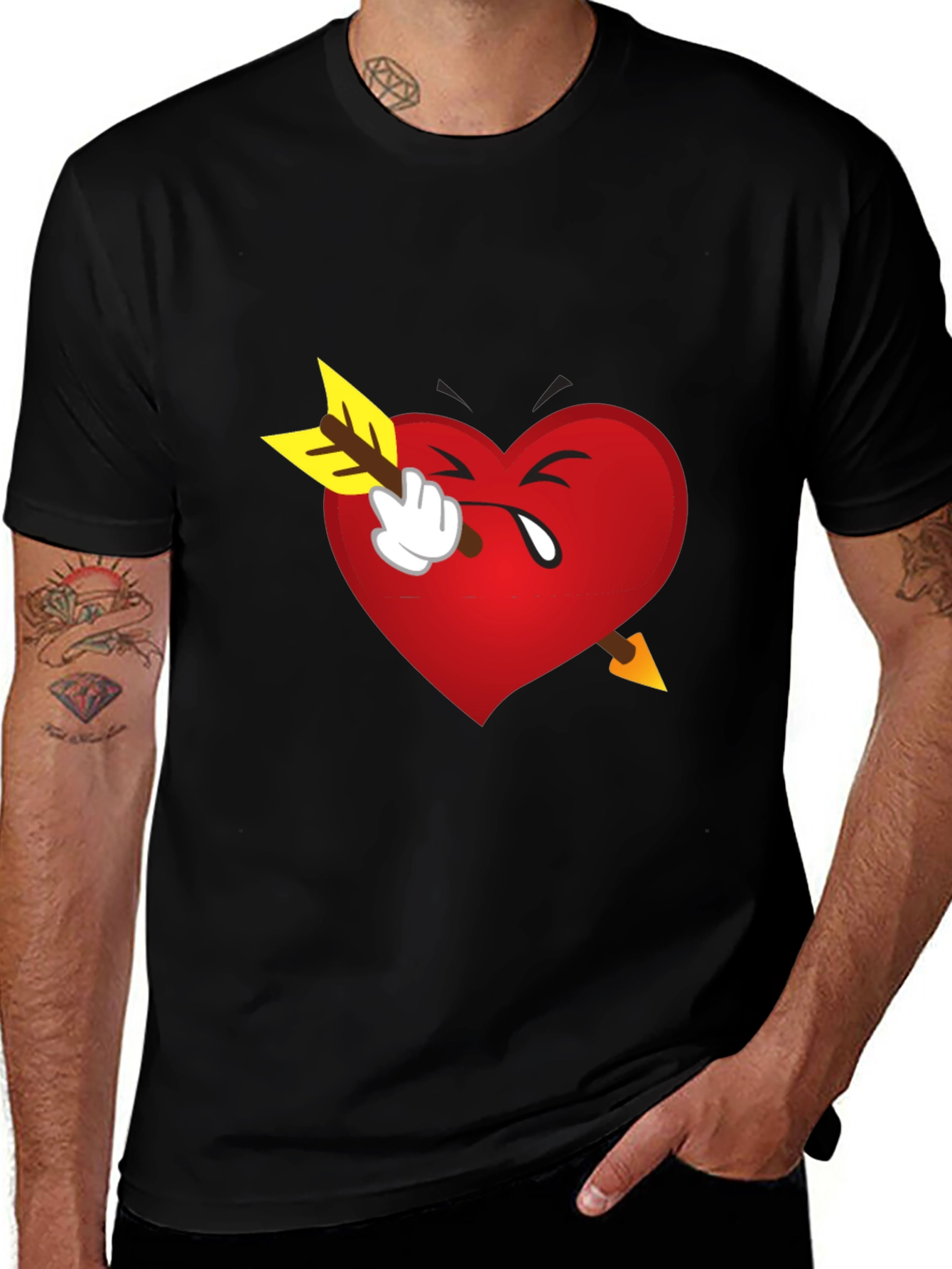 Variant 4 of Heartbreaker T-Shirt - Cupid's Arrow Design