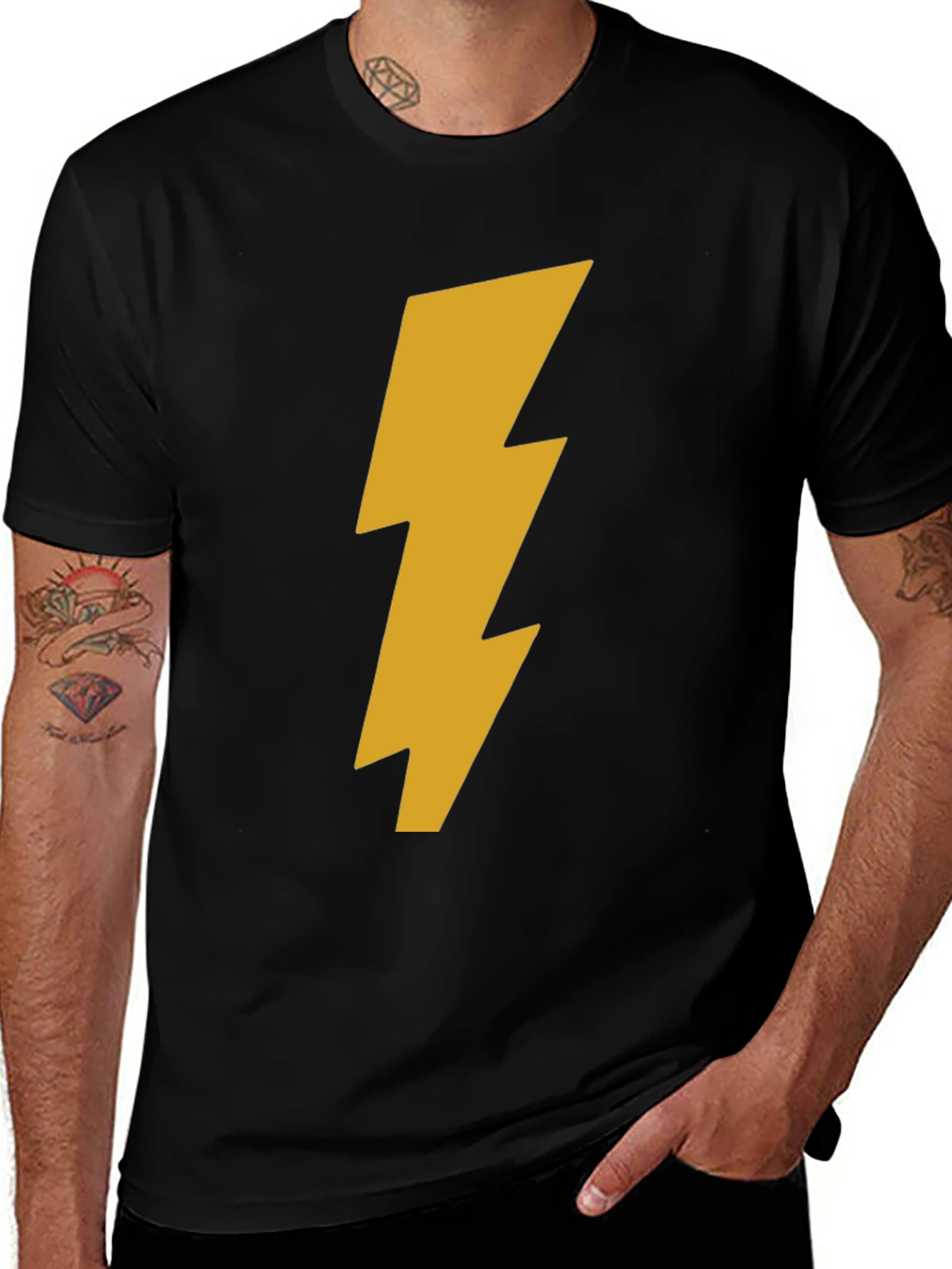 Variant 5 of Lightning Bolt Graphic T-Shirt - Bold Style