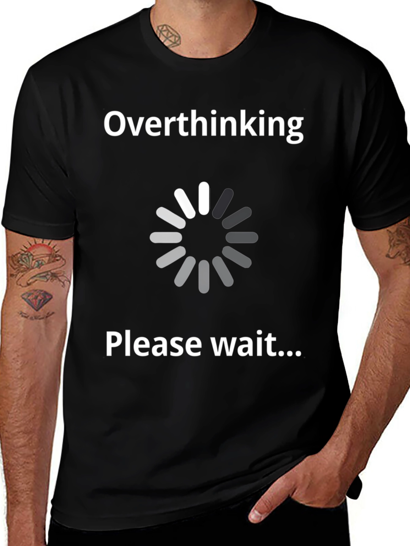 Variant 26 of Overthinking Please Wait Funny T-Shirt