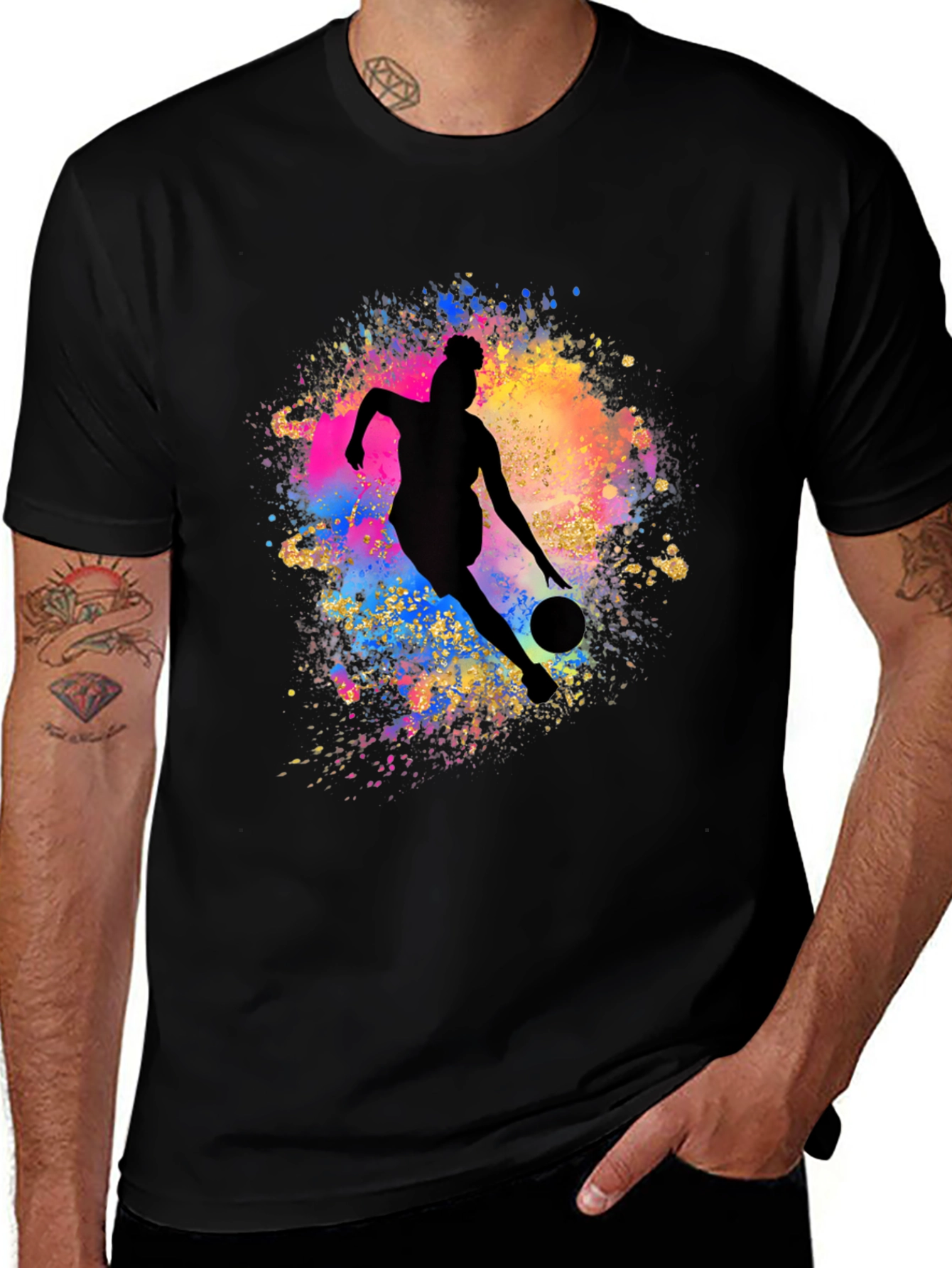 Variant 24 of Soccer Girl Splash Graphic Tee