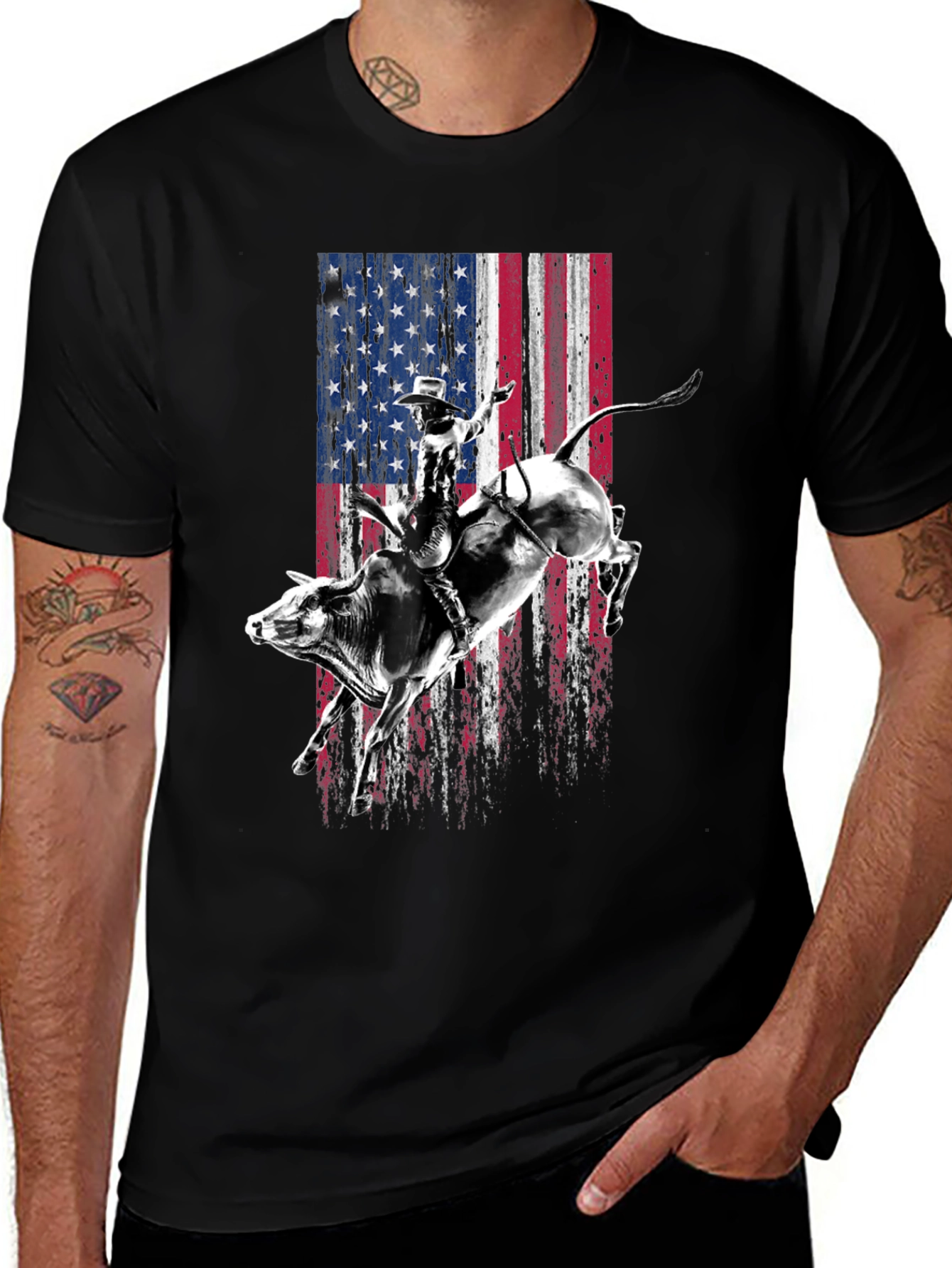 American Rodeo Bull Rider Graphic Tee