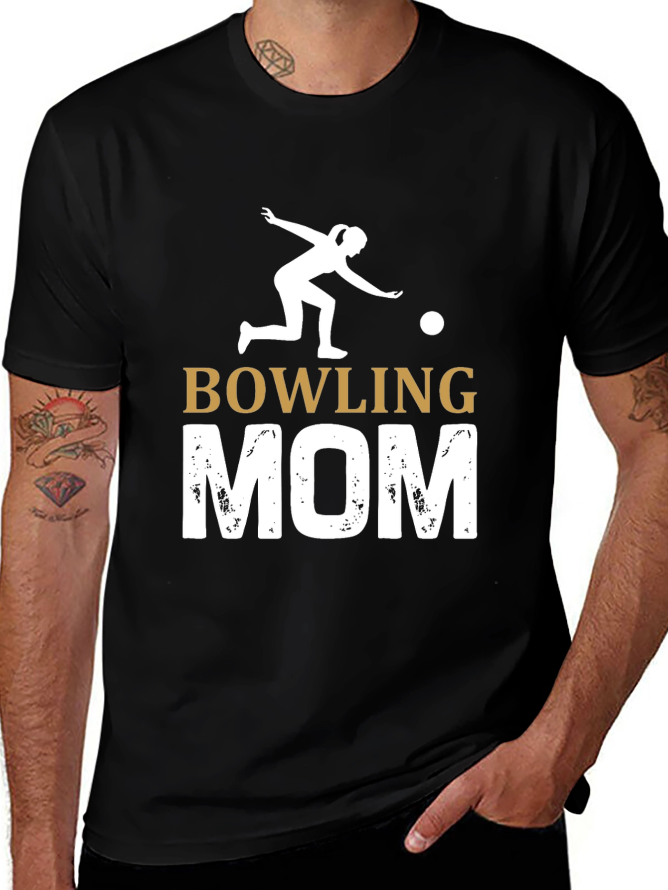 Variant 3 of Bowling Mom Graphic Tee